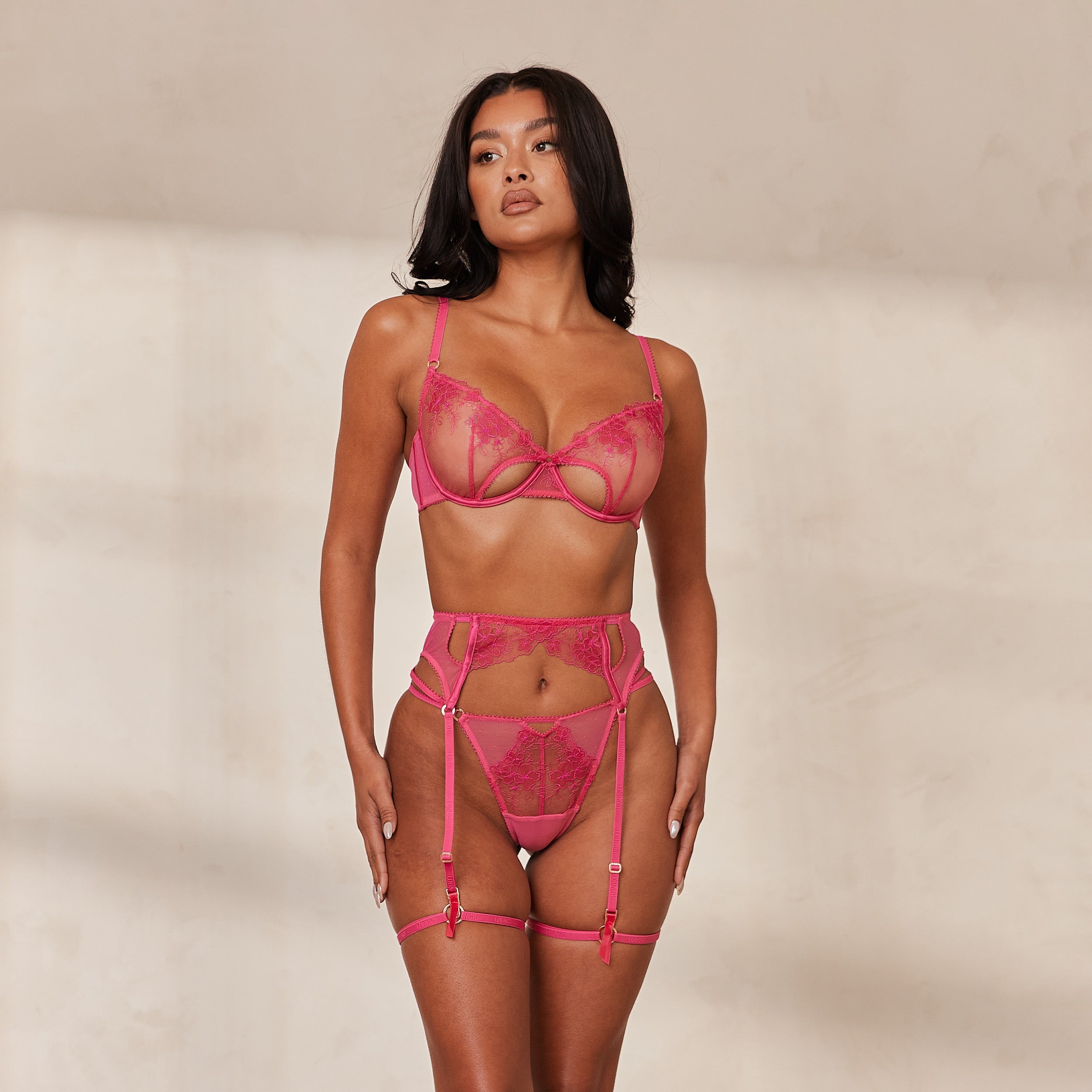 Florence Intimates Set - Hot Pink Florence Intimates Set - Hot Pink