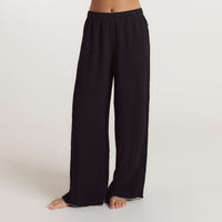 Crinkle Pajama Pants - Black