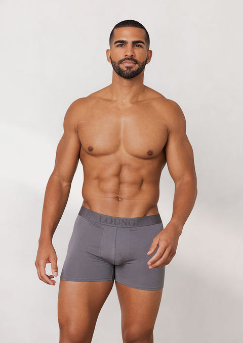 Men's Luxe Boxers (3 Pack) - Charcoal