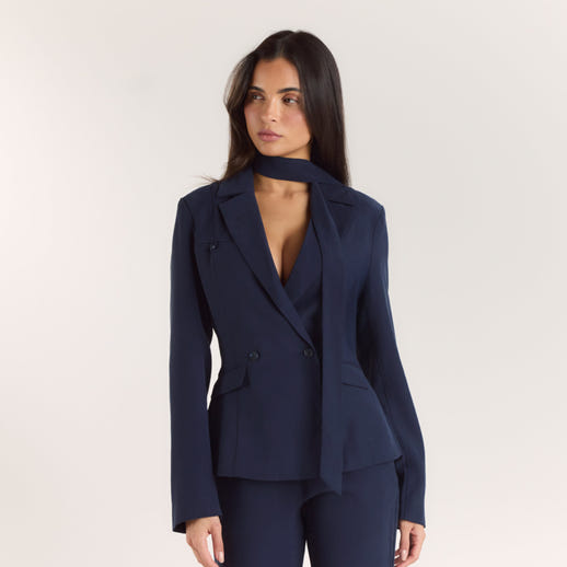 Multiway Fitted Blazer - Navy