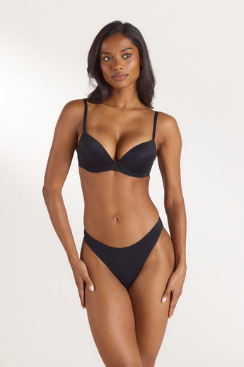 PillowSoft™ High Push-Up Bra - Black