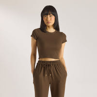 Waffle Baby Tee - Chocolate