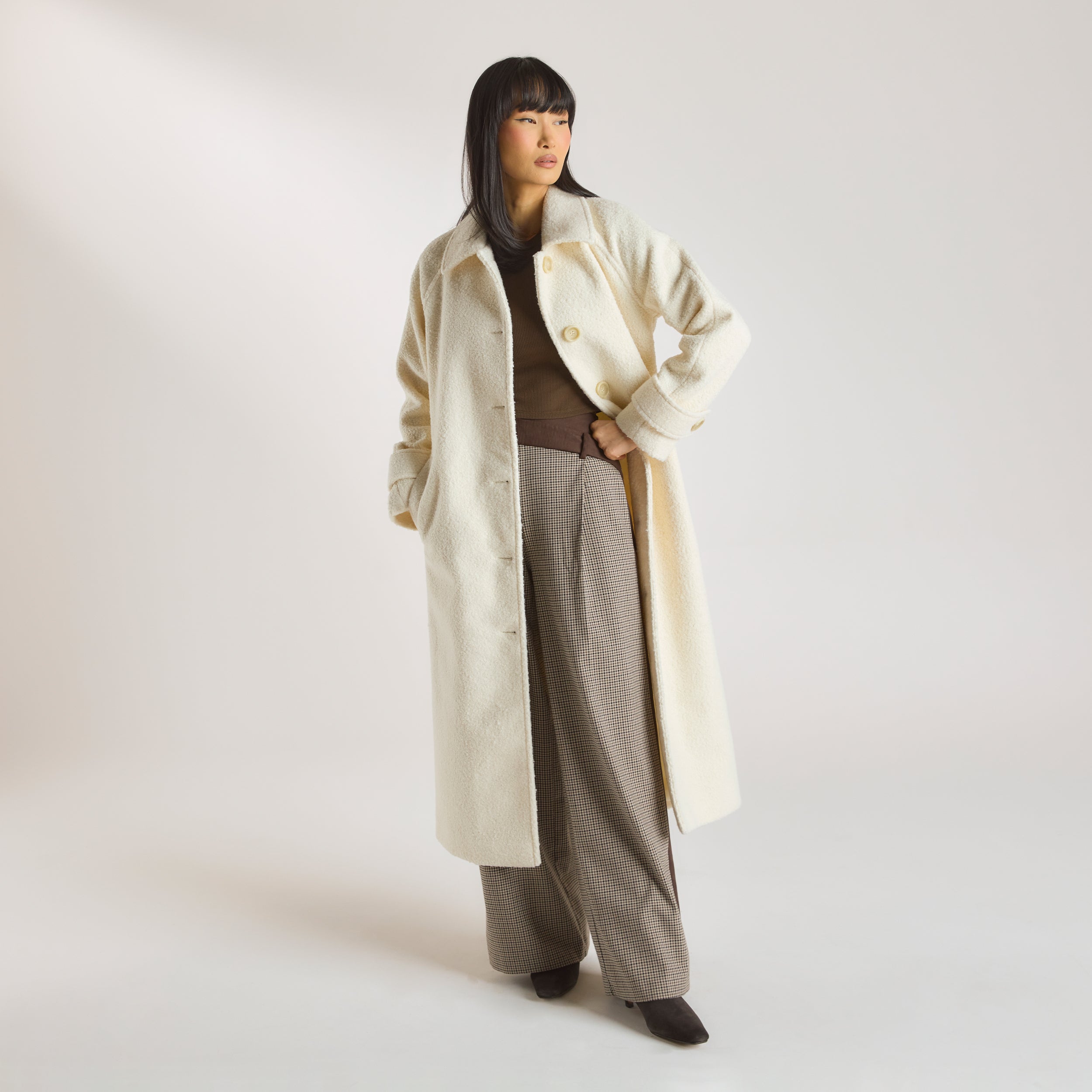 Shearling Coat  | Shearling Coat - Cream