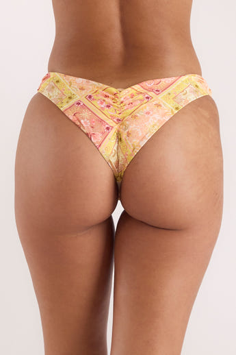 Celestial Front Gather Bikini Briefs - Celestial Print