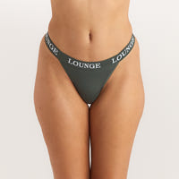 Bamboo Triangle Thong - Pine Green