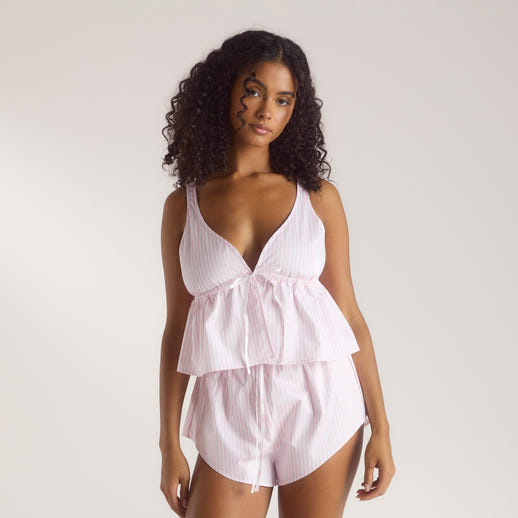 Bloom & Stripe Cami Pajama Top - Pink