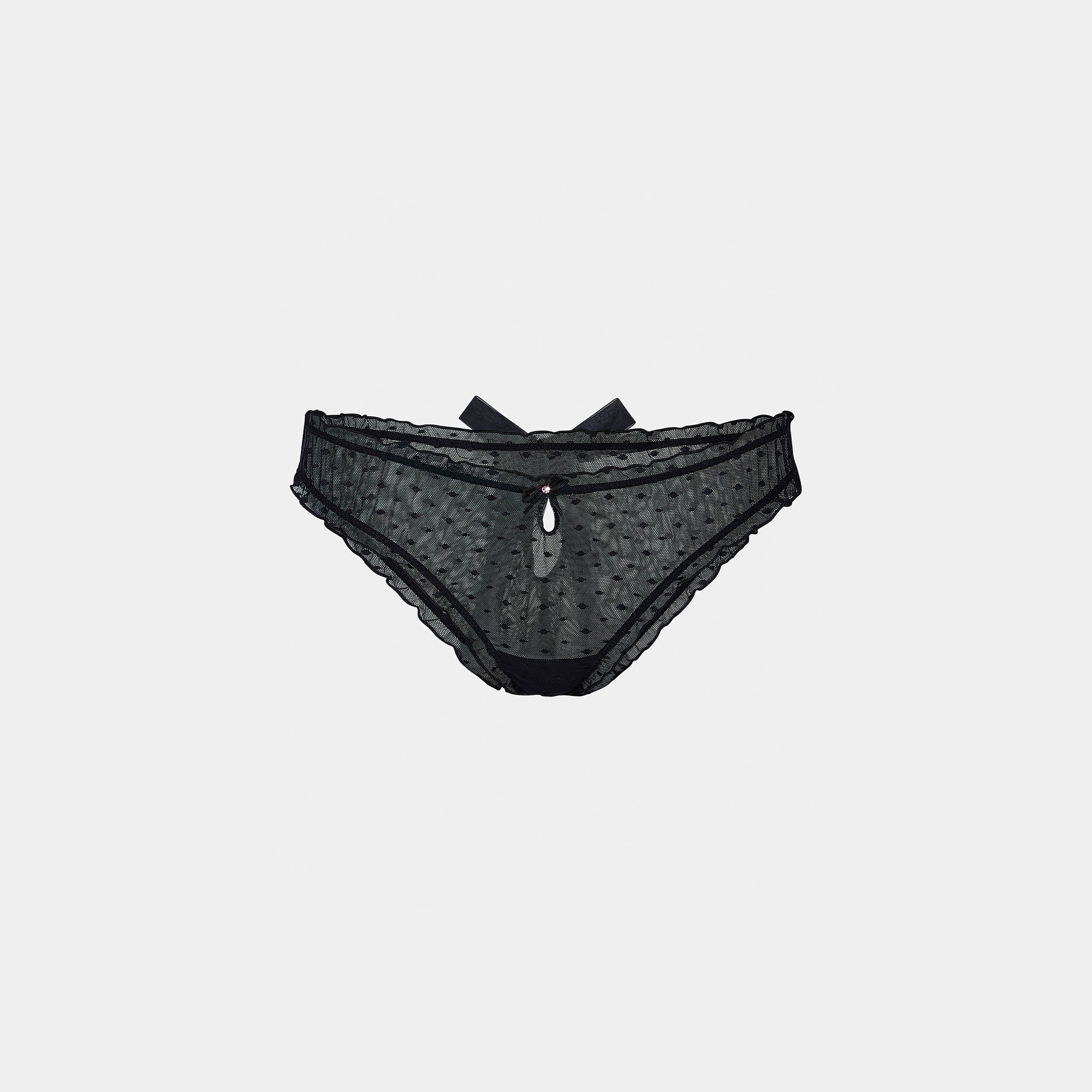 Polka Dot Brazilian Briefs | Polka Dot Brazilian Briefs - Black