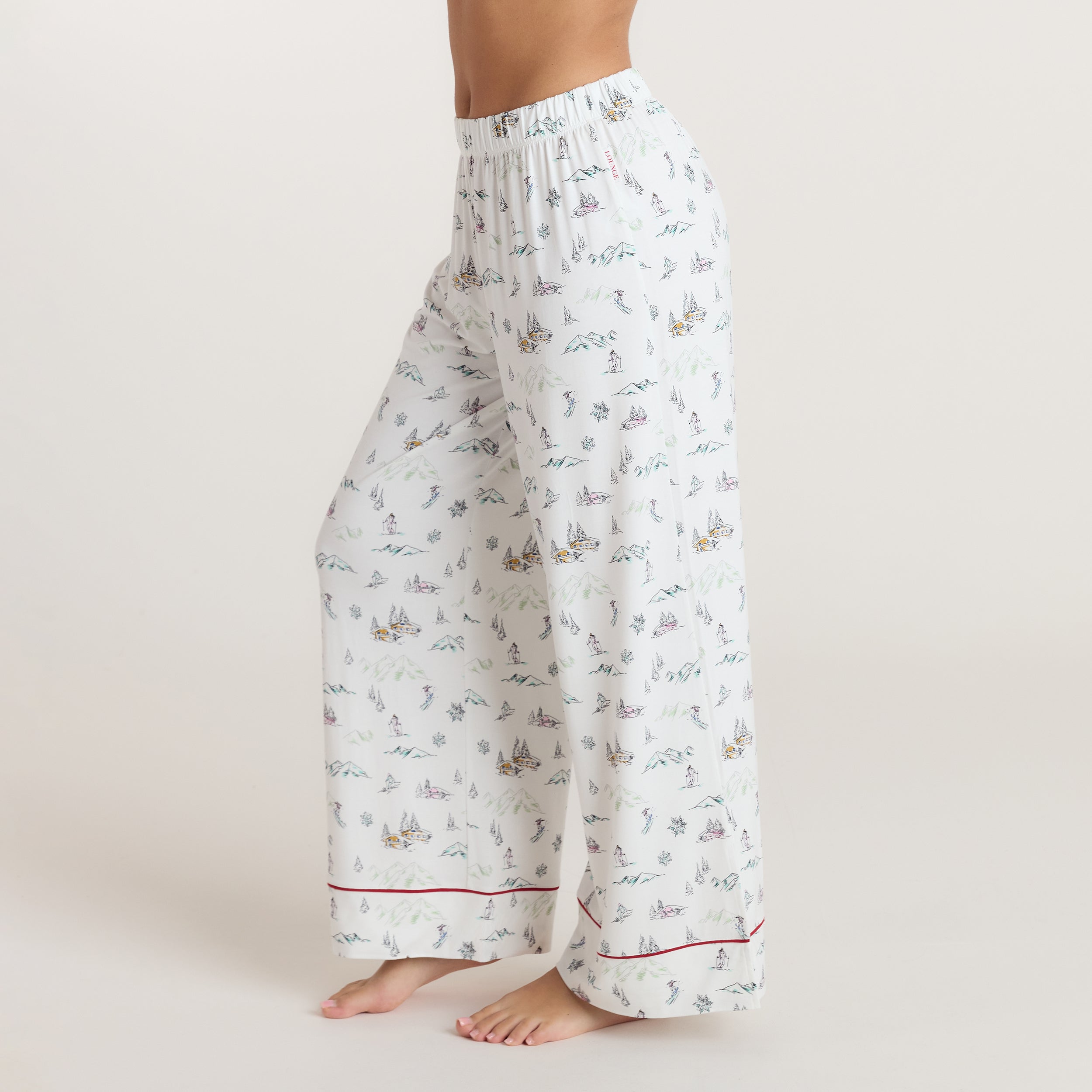 Alpine Dreams Pajama Bottoms - Ski Print alternate