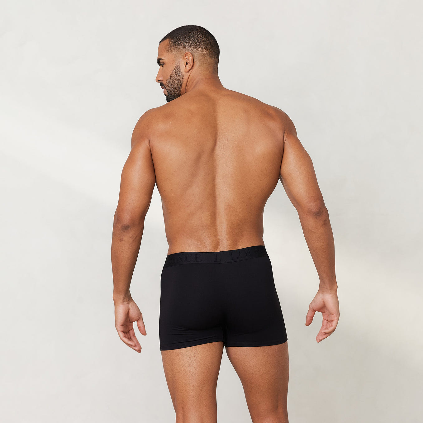 Complex Boxer Design Men's Luxe Boxers (3 Pack) - Black