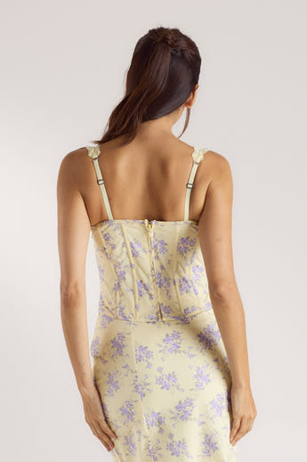 Eledora Corset Top - Yellow alternate