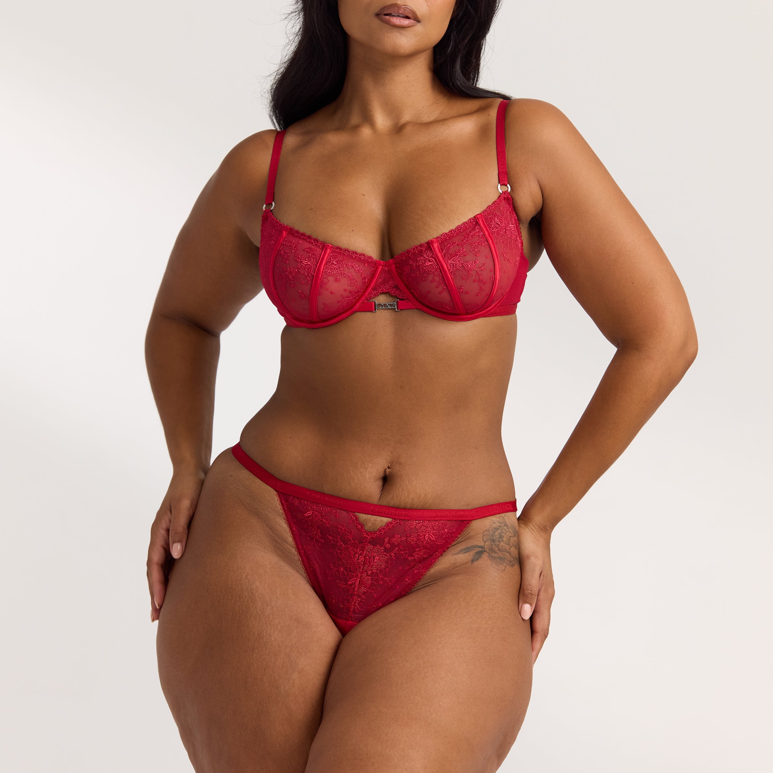 Flirt Balcony Bra | Flirt Balcony Bra  - Maroon