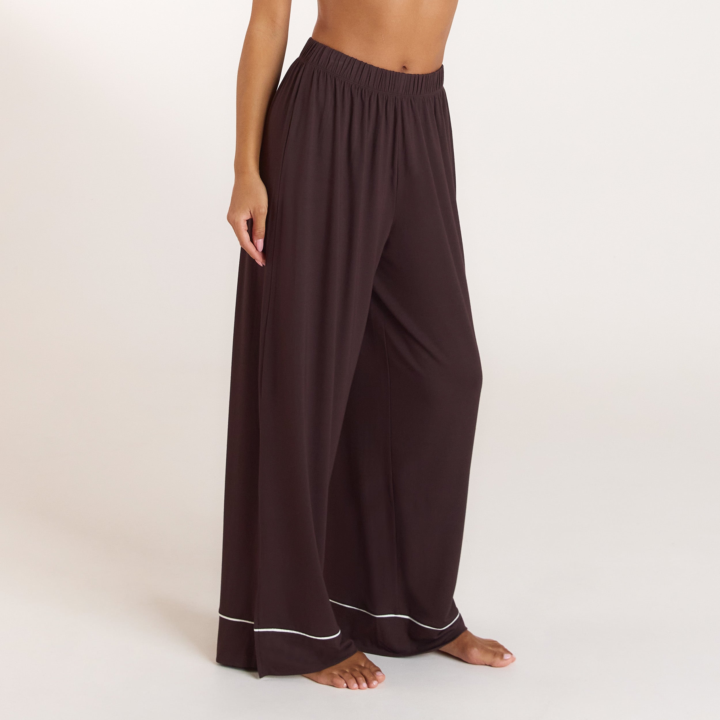 Modal Pyjama Bottoms | Modal Pajama Pants - Dark Chocolate
