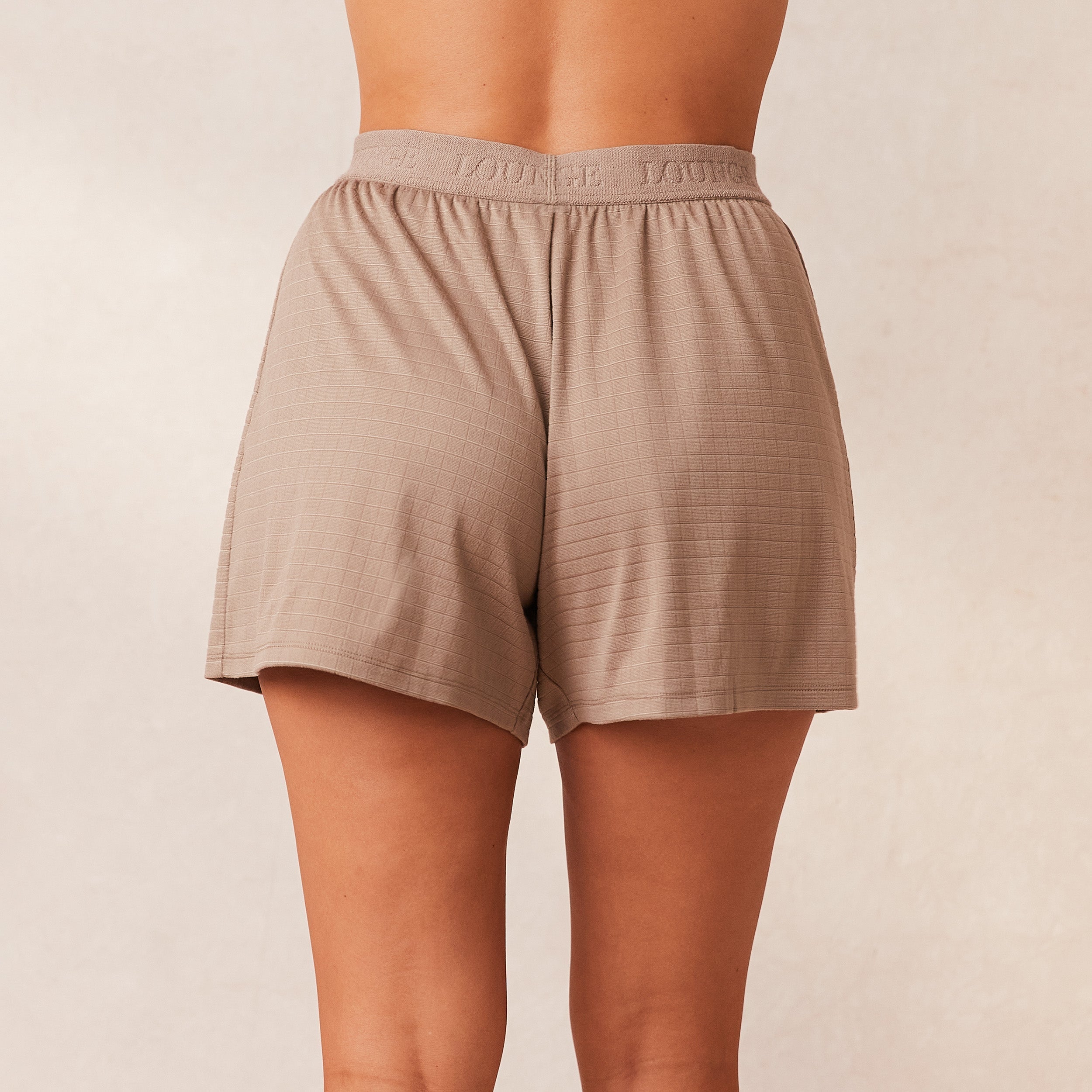 Classic Fleece Oversized Pajama Shorts Fawn Lounge Underwear