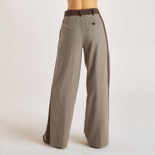 Houndstooth Pants - Brown alternate