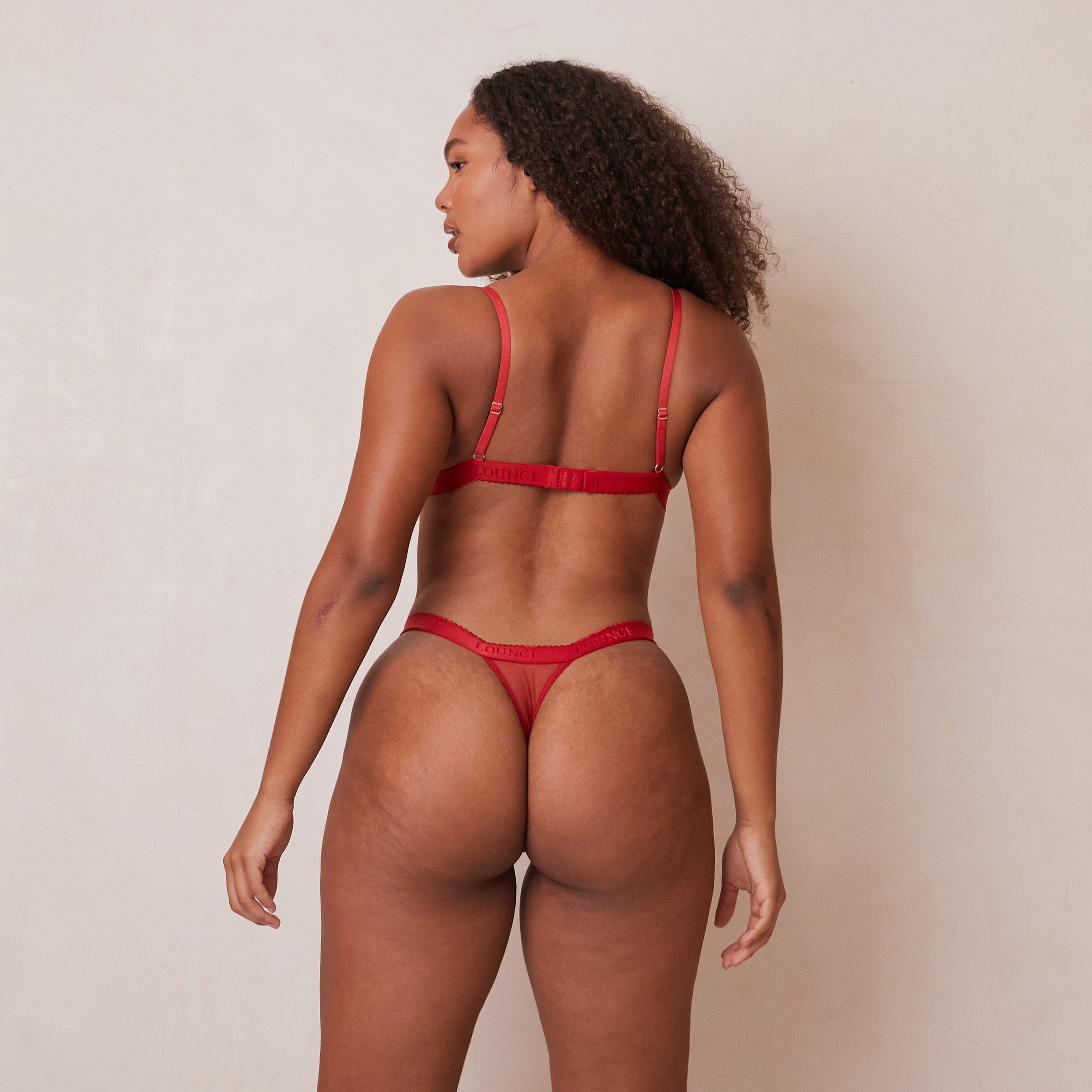 Embroidered Triangle Bra | Amber, L/L