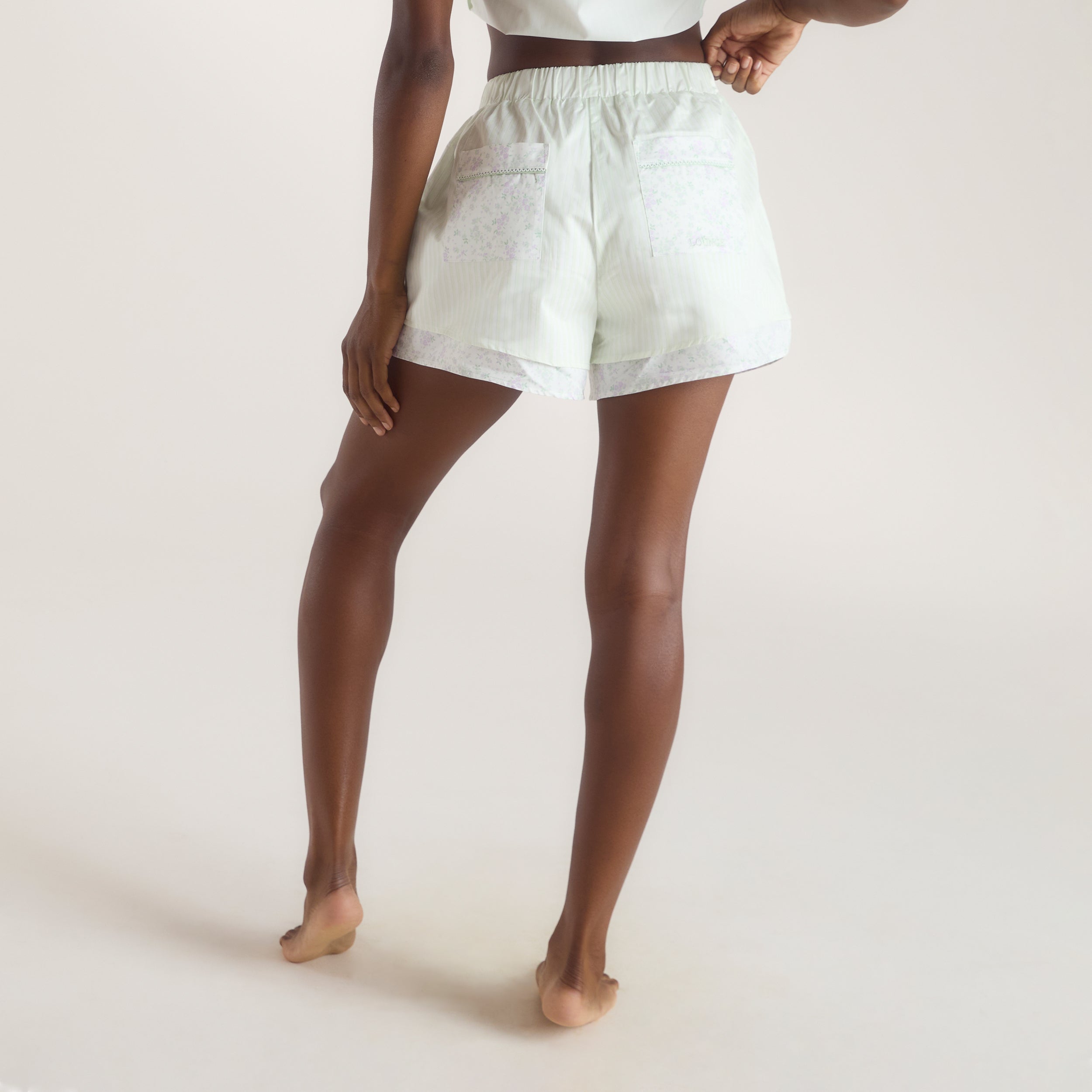 Bloom & Stripe Pajama Shorts | Bloom & Stripe Pajama Shorts - Sage