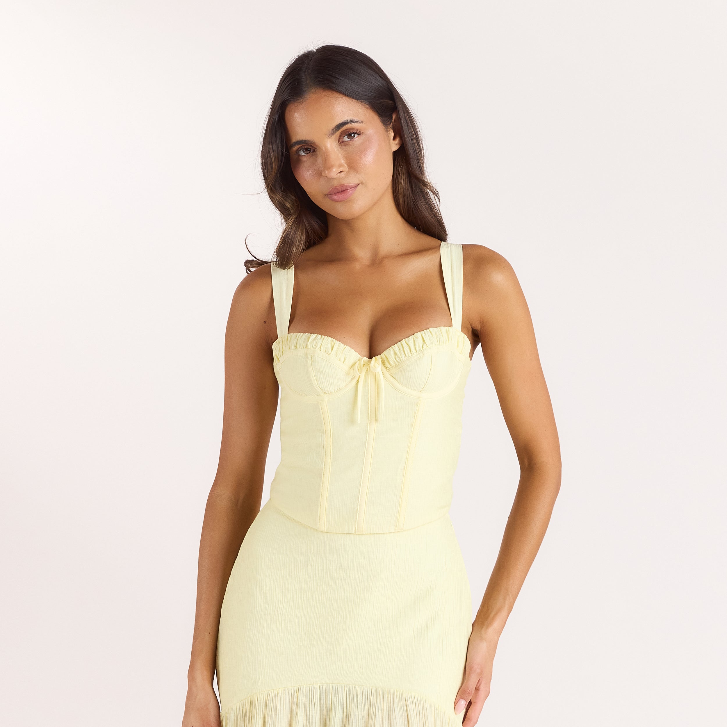 Wired Corset Top - Lemon alternate