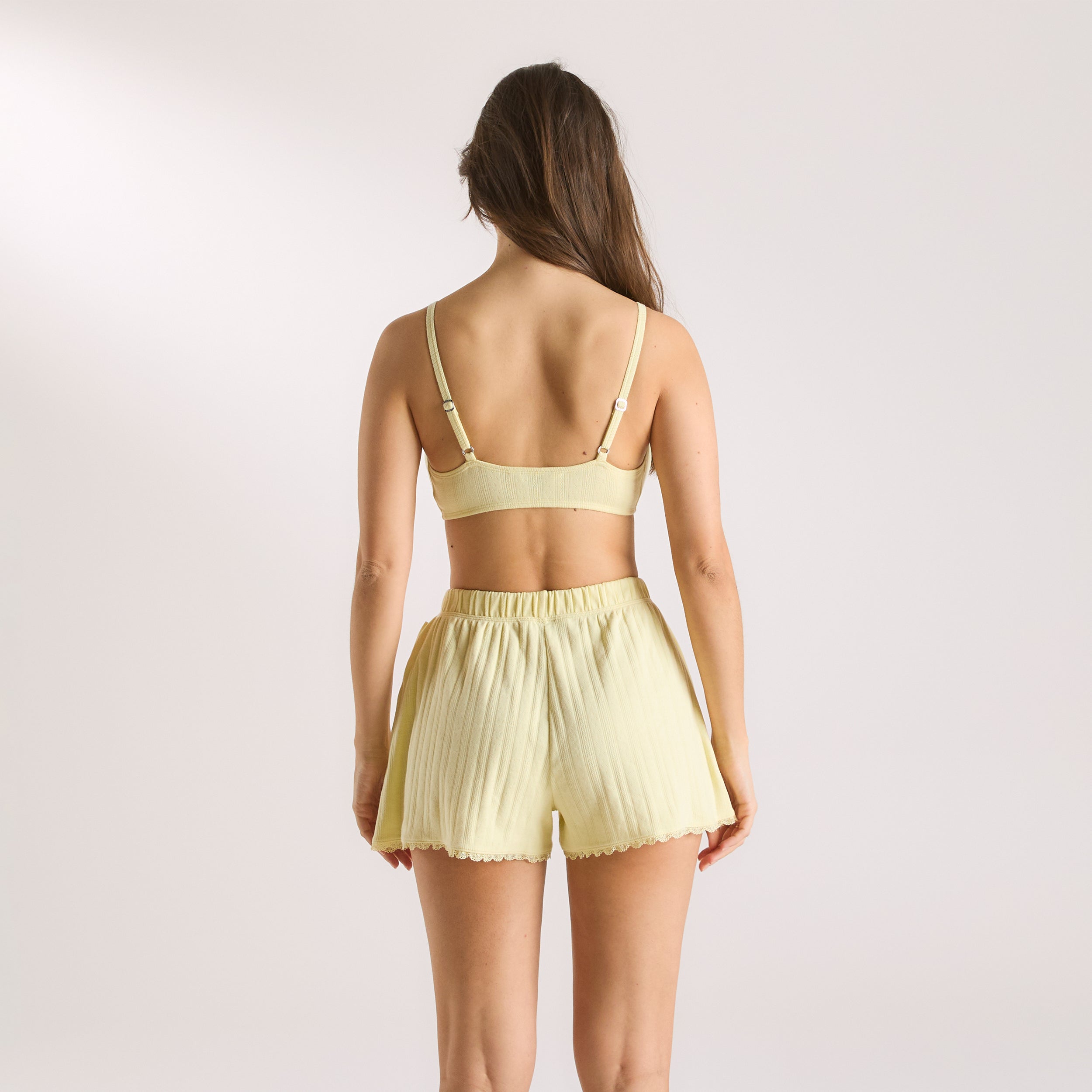 Pointelle Bralette | Pointelle Bralette - Buttercup Yellow