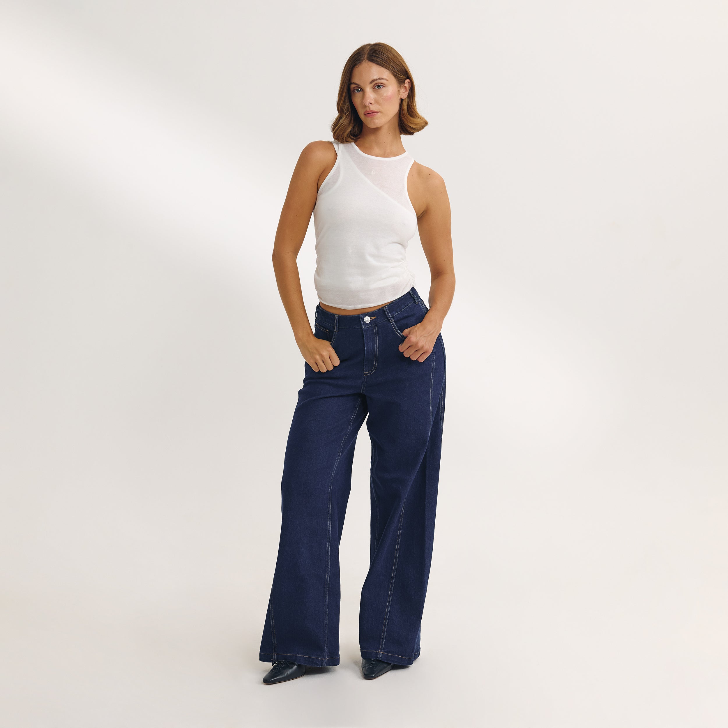 Layered Tank Top | Layered Tank Top - White