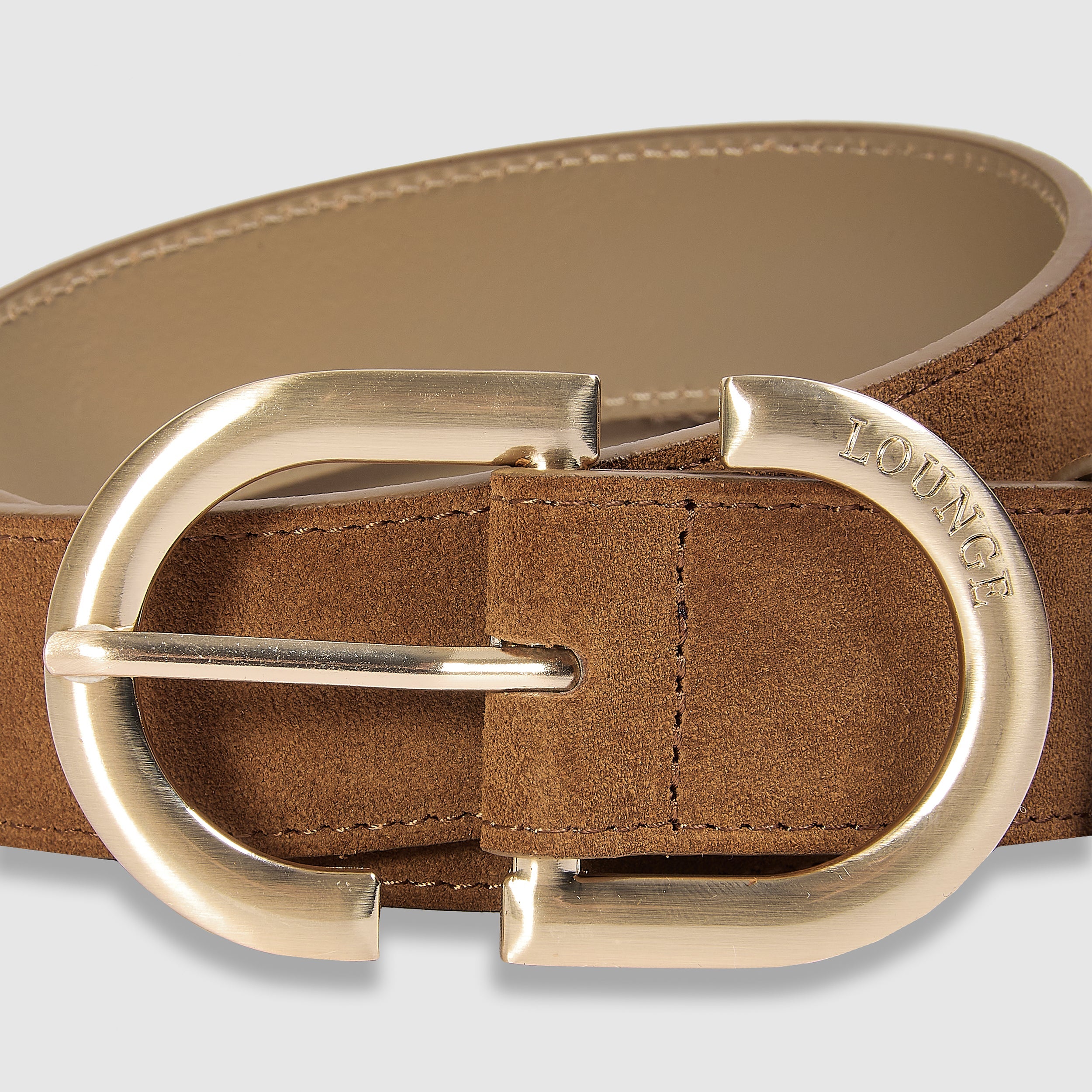 Curved Buckle Belt | Curved Buckle Belt - Tan