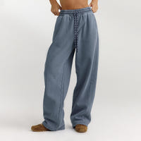 Straight-Leg Sweatpants - Washed Blue