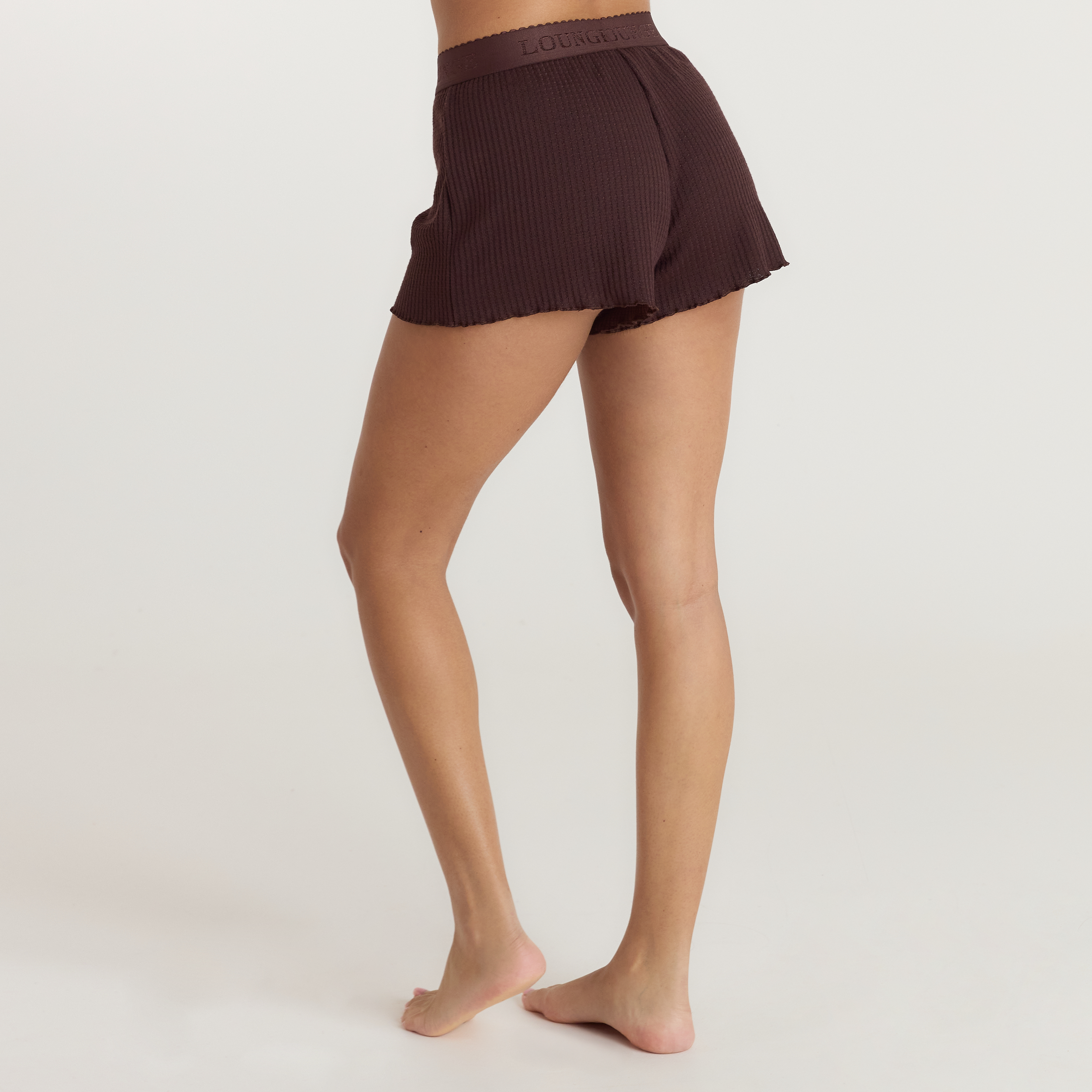 Soft Waffle Pajama Shorts | Soft Waffle Pajama Shorts - Dark Chocolate