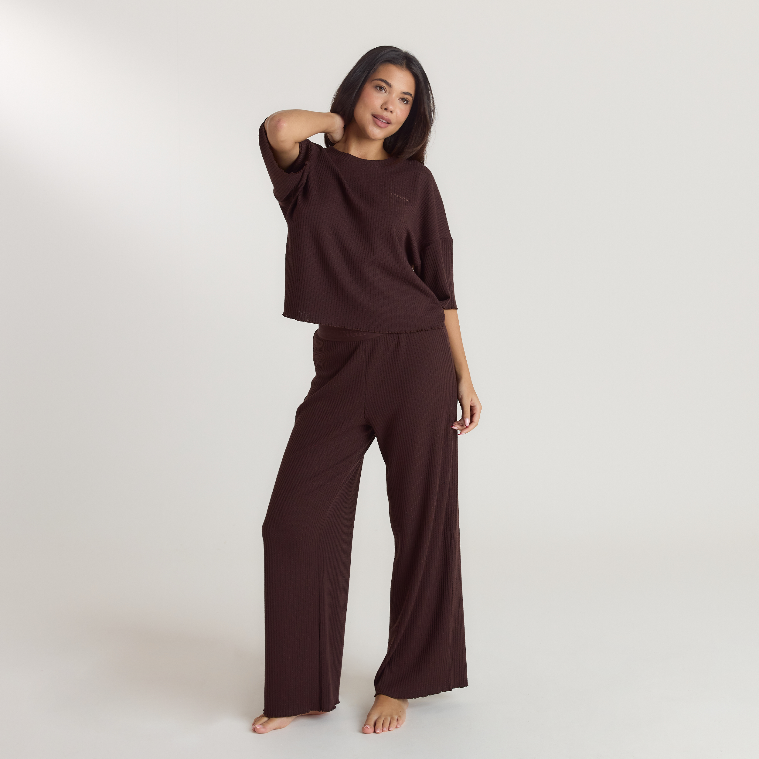 Soft Waffle Pajama Bottoms | Soft Waffle Pajama Bottoms - Dark Chocolate