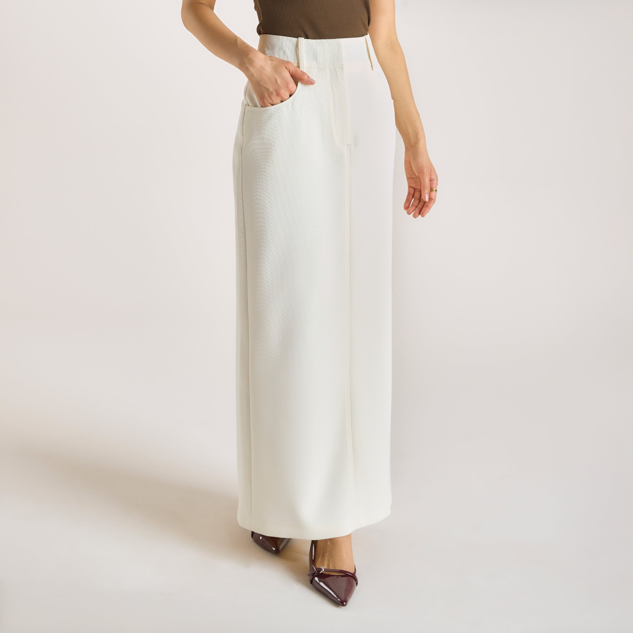 Maxi Skirt  | Maxi Skirt - Cream