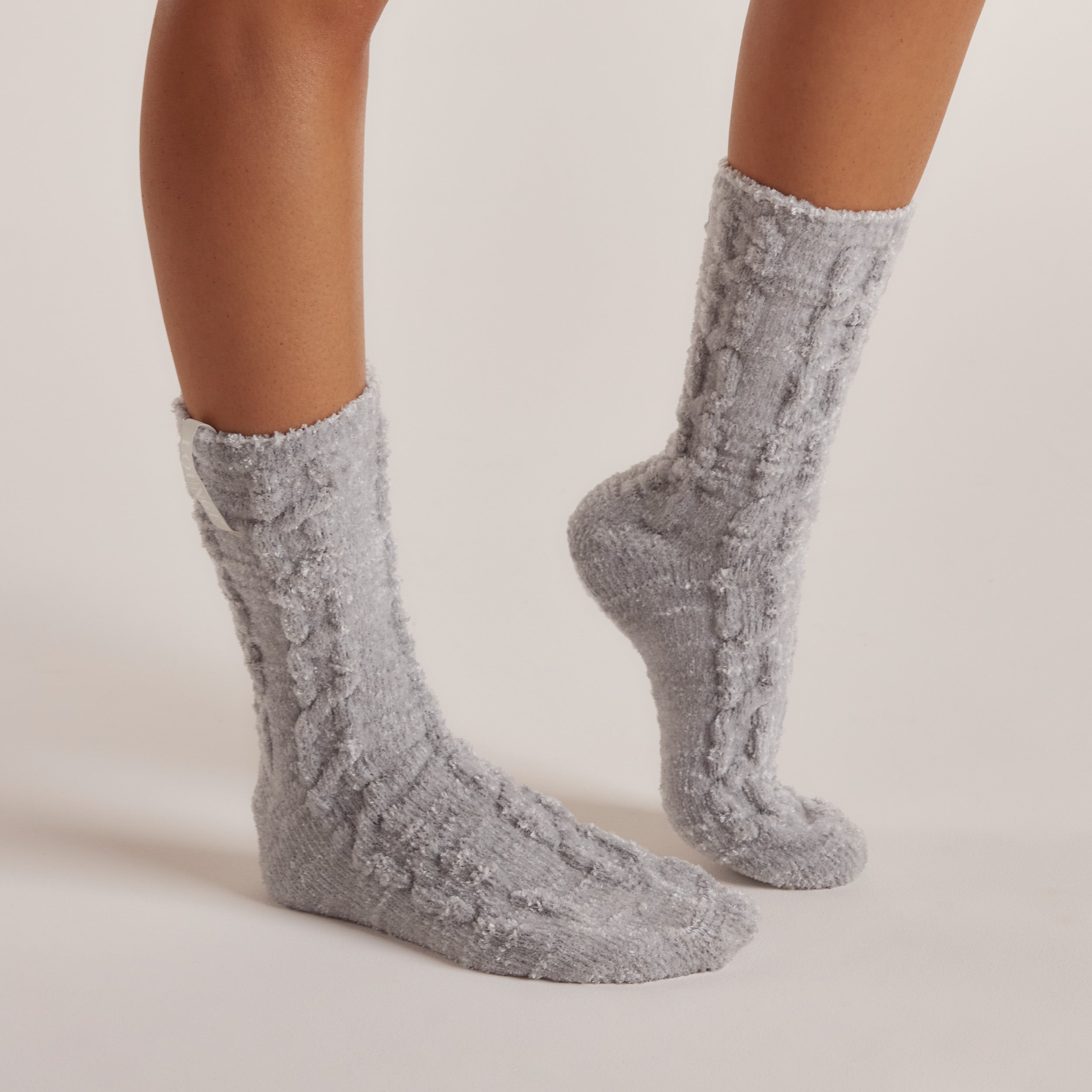 Chenille Knitted Socks | Chenille Knitted Socks - Frost