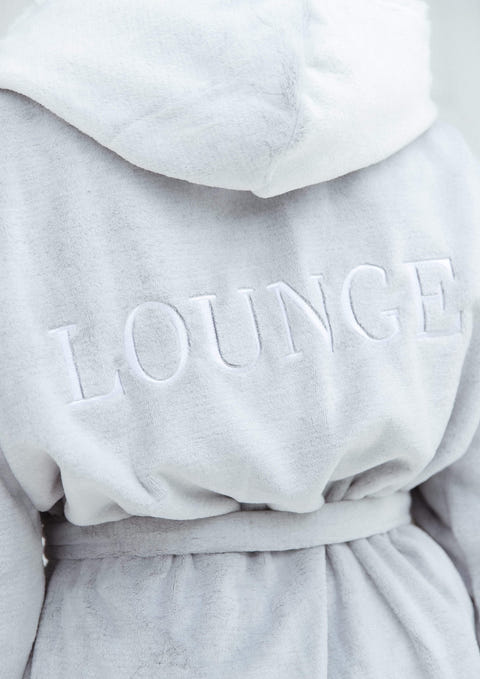 So Soft Luxury Dressing Gown - Gray – Lounge Underwear