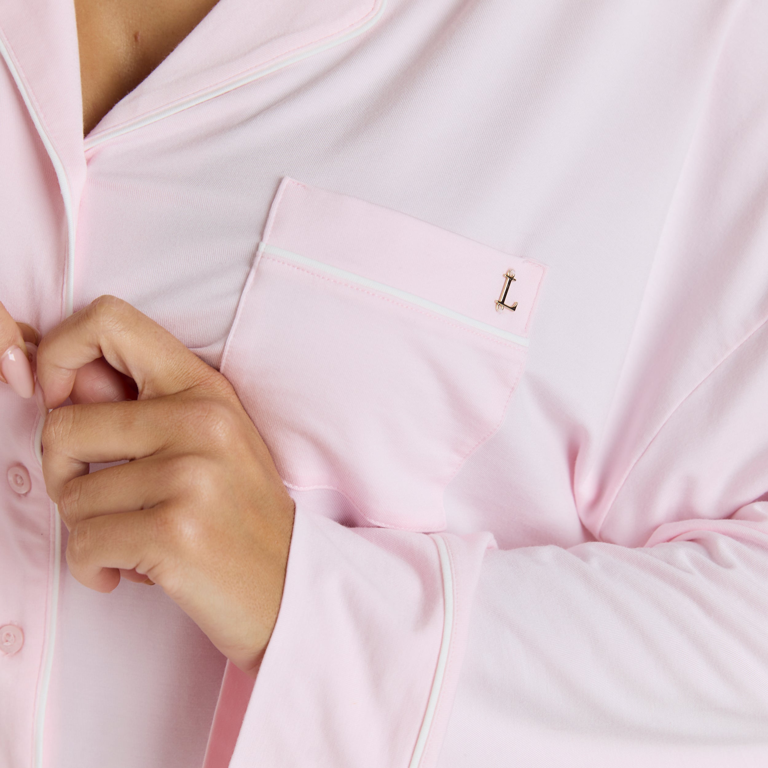 Modal Pajama Shirt | Modal Pajama Shirt - Pink