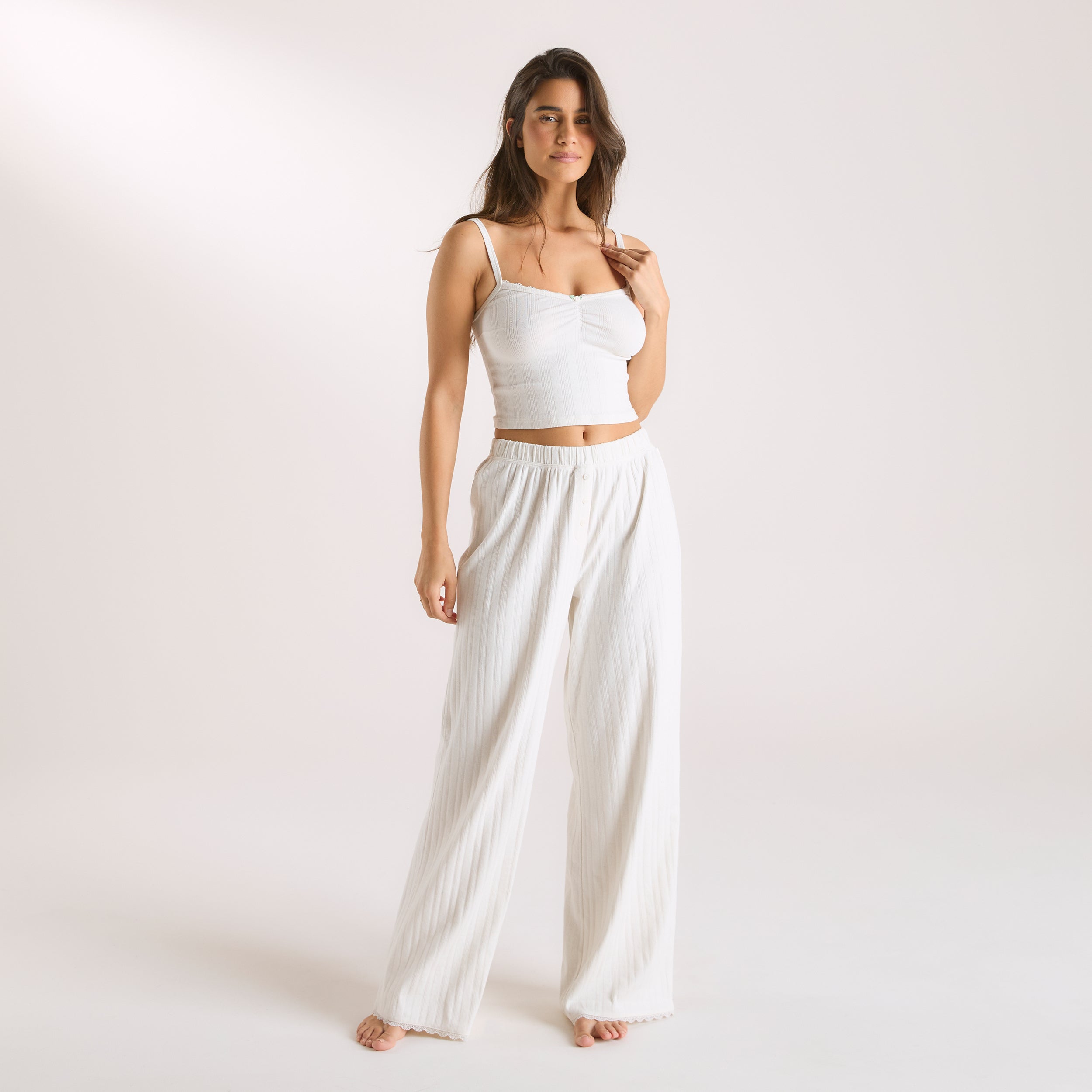 Pointelle Pajama Pants | Pointelle Pajama Pants - Cream