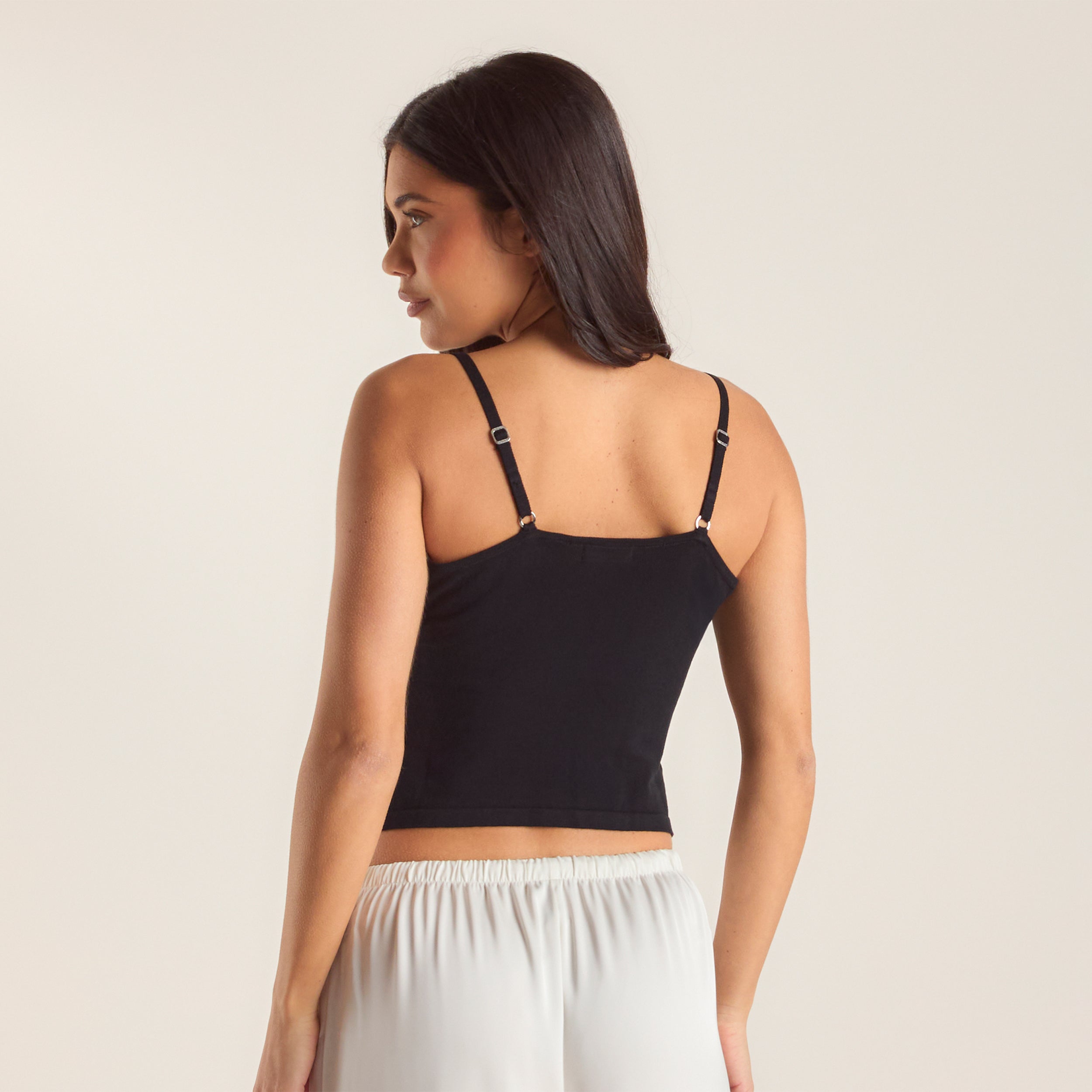 Knitted Cami Top | Knitted Cami Top - Black