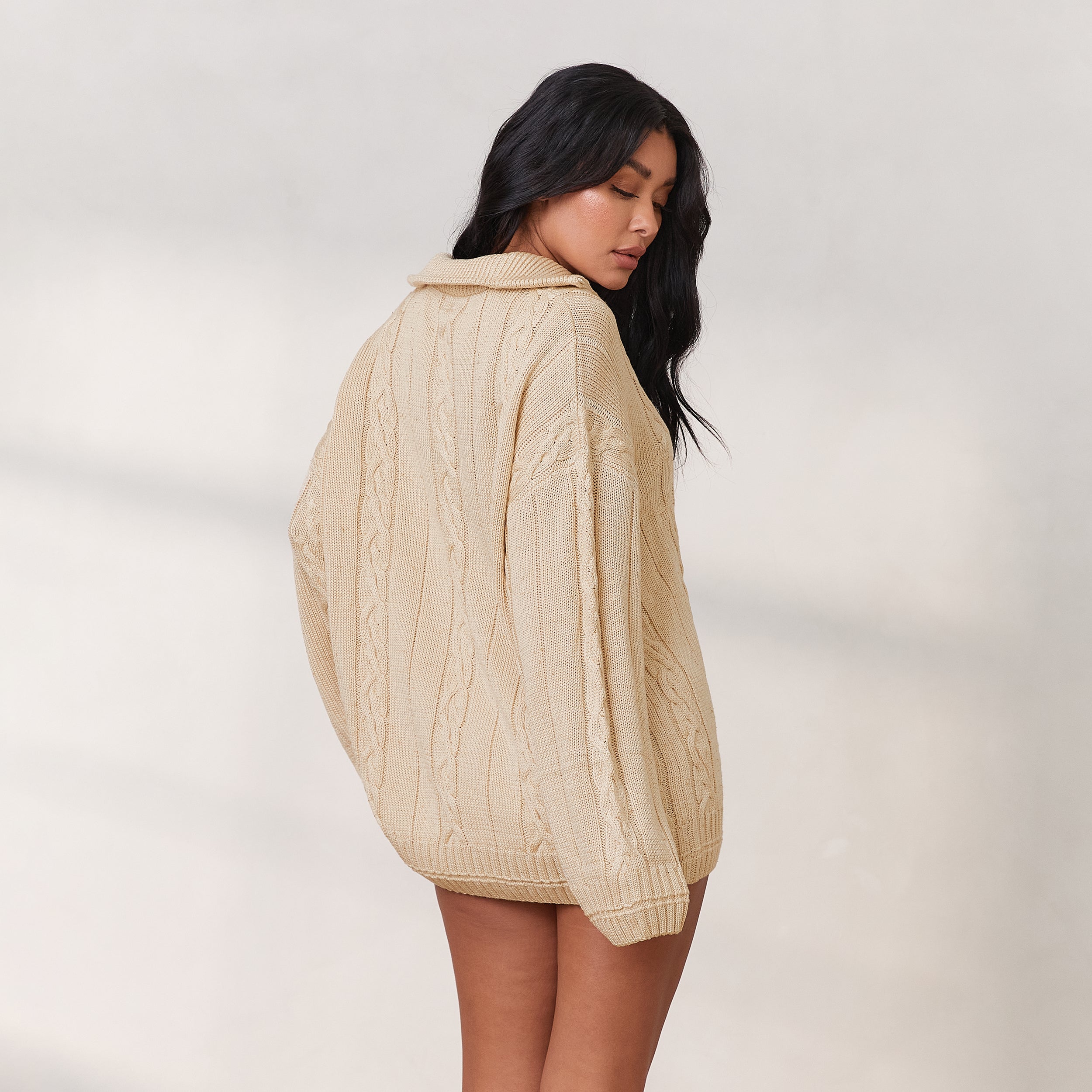 Cream sale knitted jumper