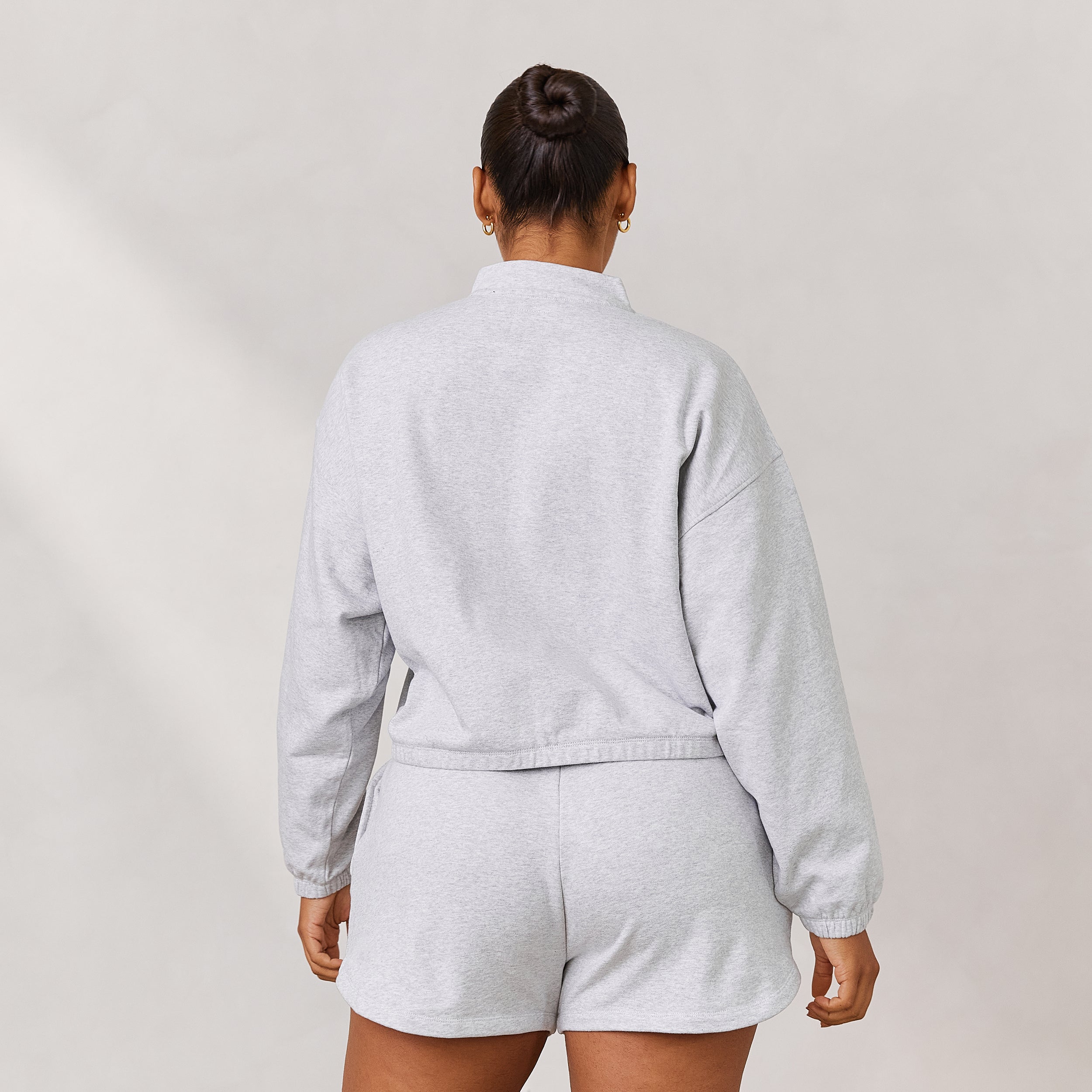 Varsity Quarter Zip Sweater | Amber, M