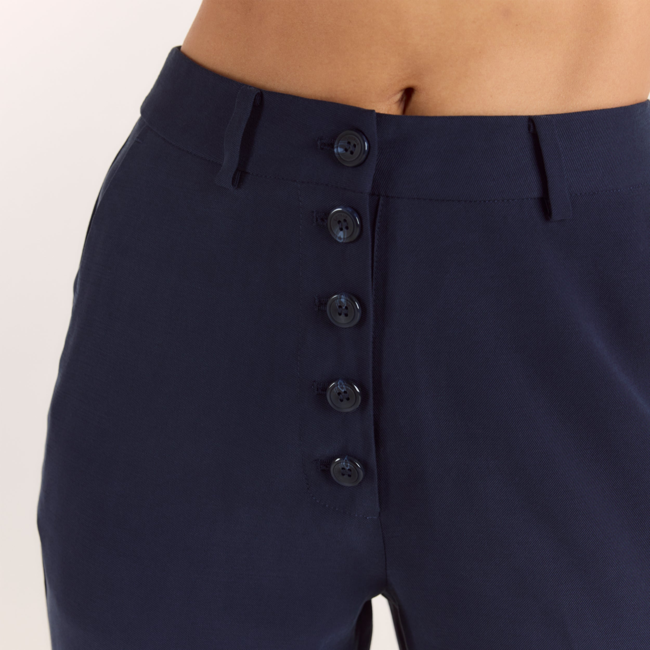 90s Straight-Leg Pants | 90s Straight-Leg Pants - Navy