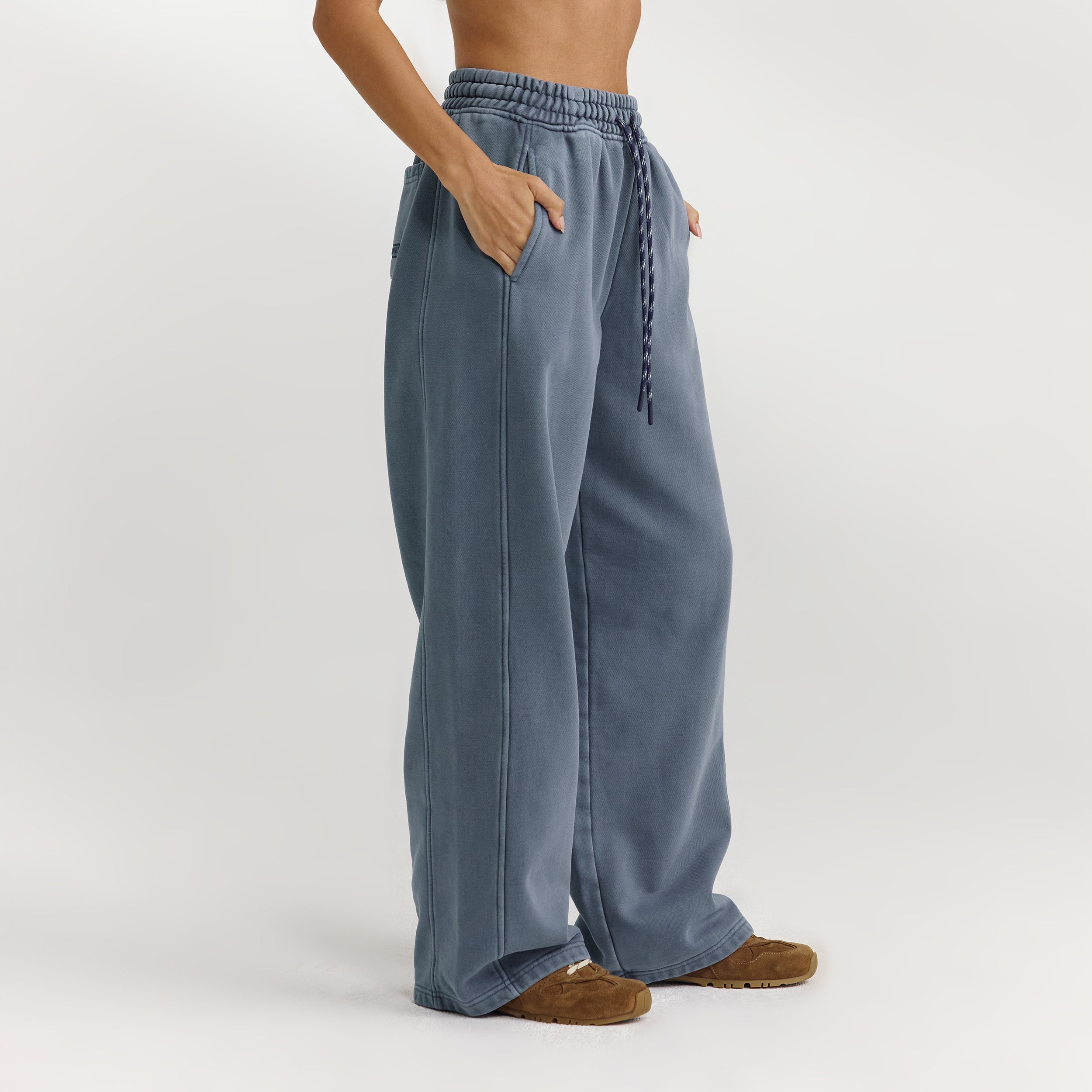 Straight-Leg Sweatpants | Straight-Leg Sweatpants - Washed Blue