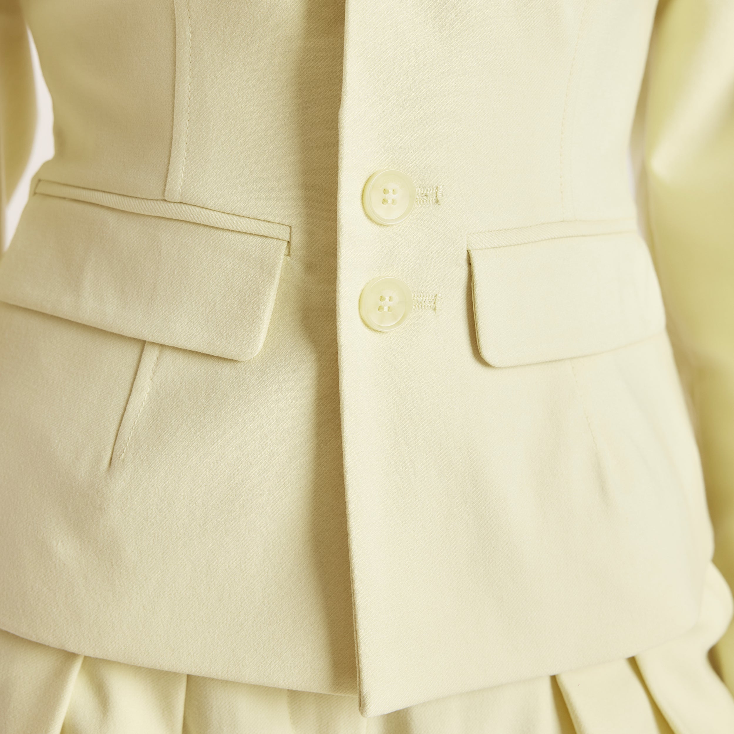 Structured Jacket | Structured Jacket - Buttermilk
