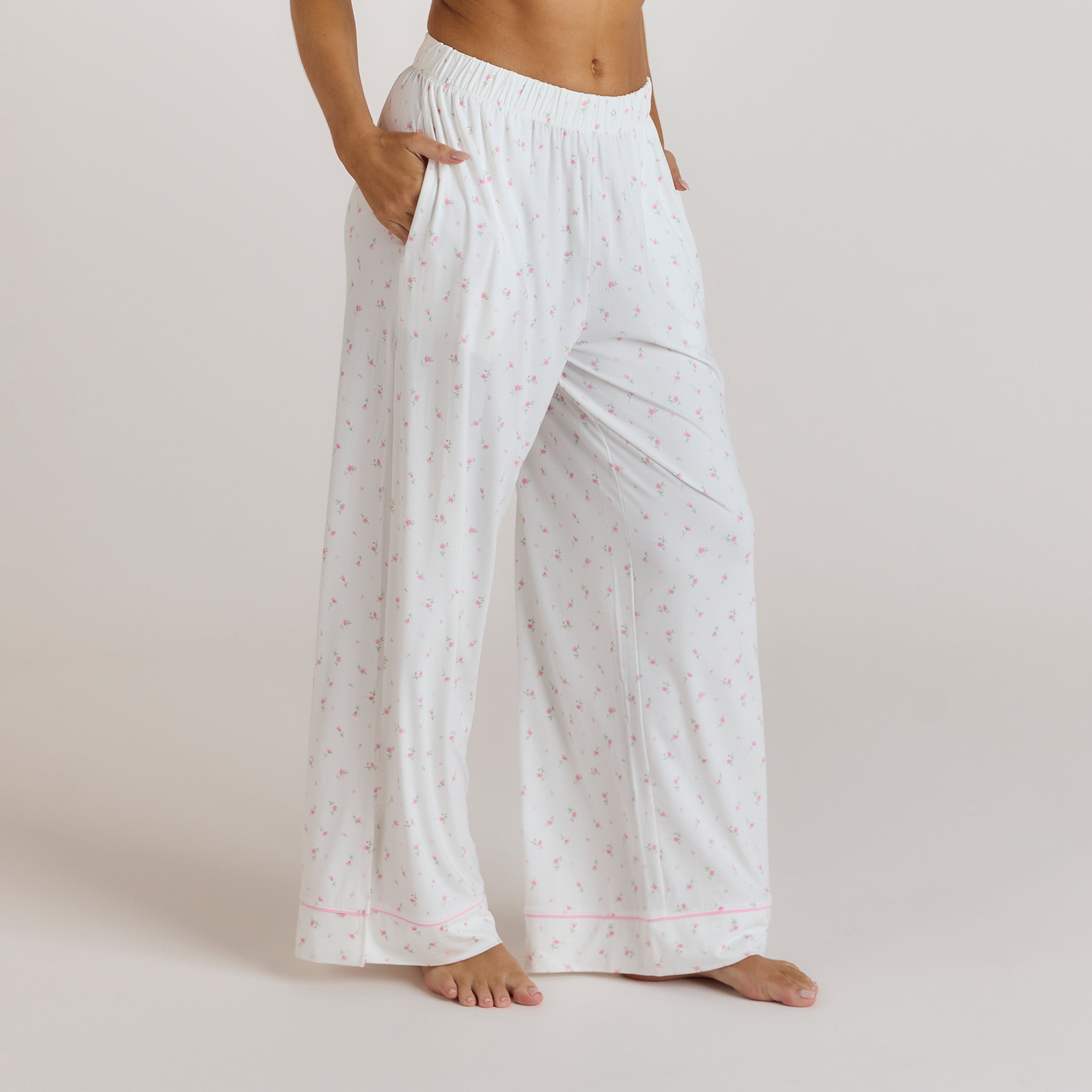 Modal Pajama Pants - Floral Print