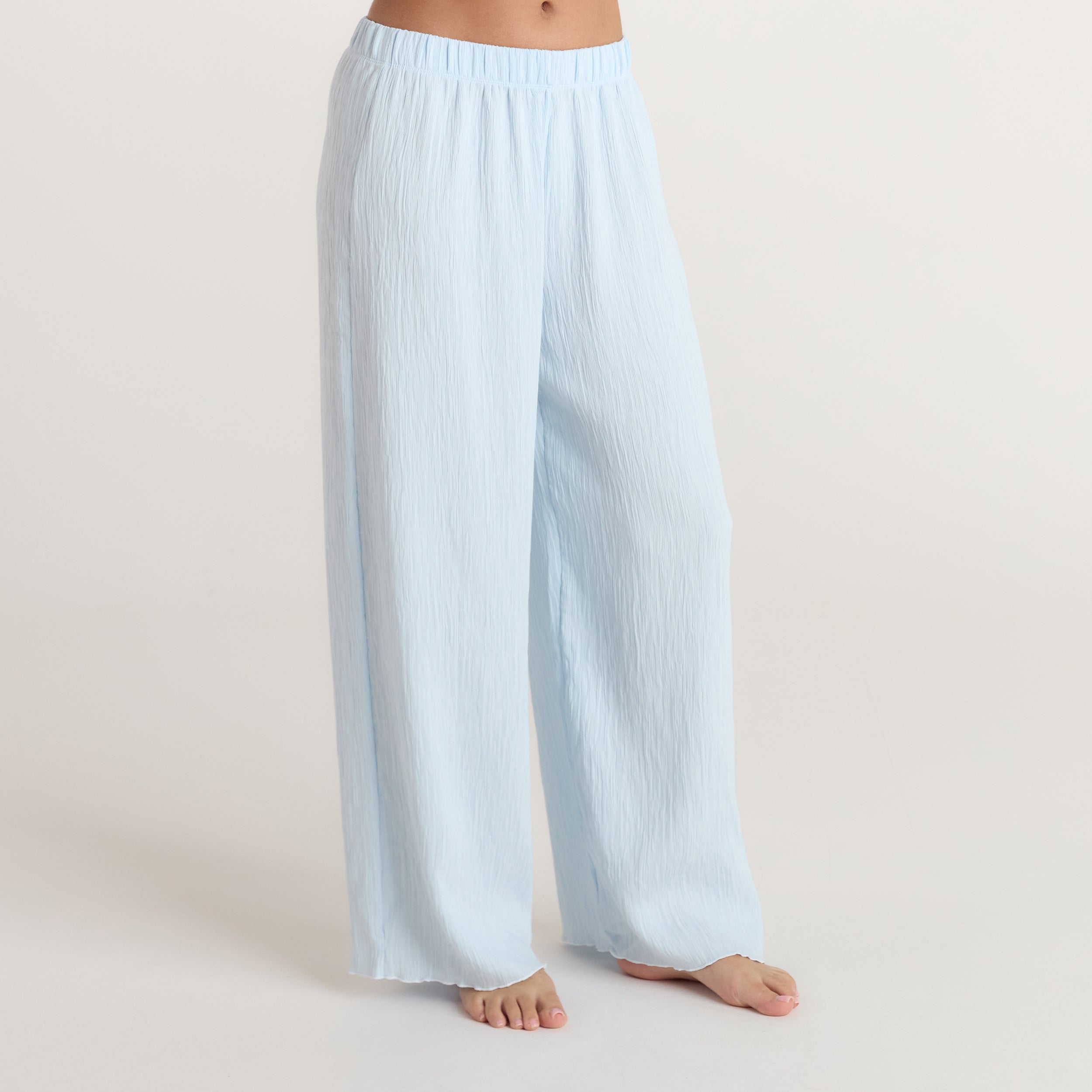 Crinkle Pajama Pants | Crinkle Pajama Pants - Blue