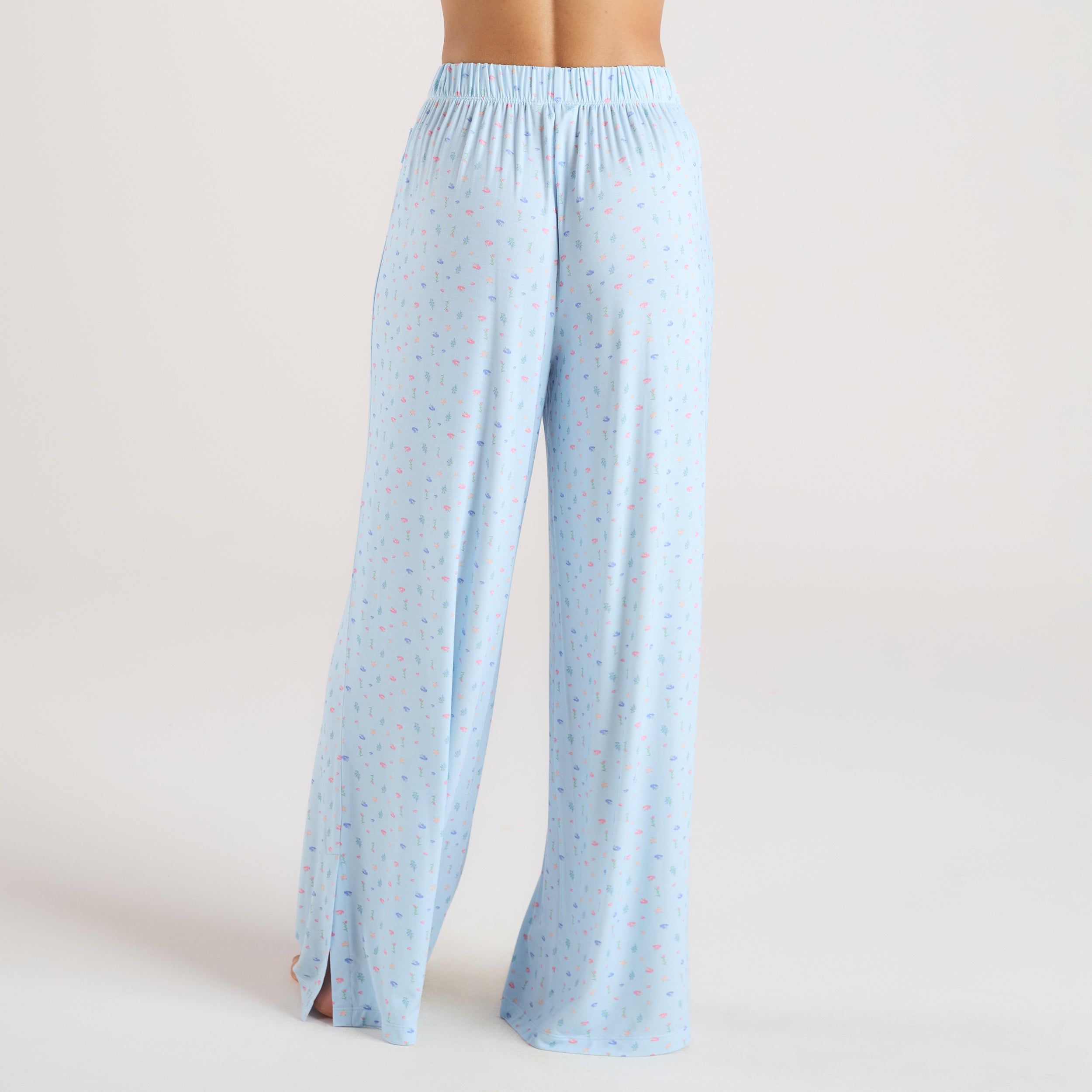 Modal Pajama Pants | Modal Pajama Pants - Blue Floral