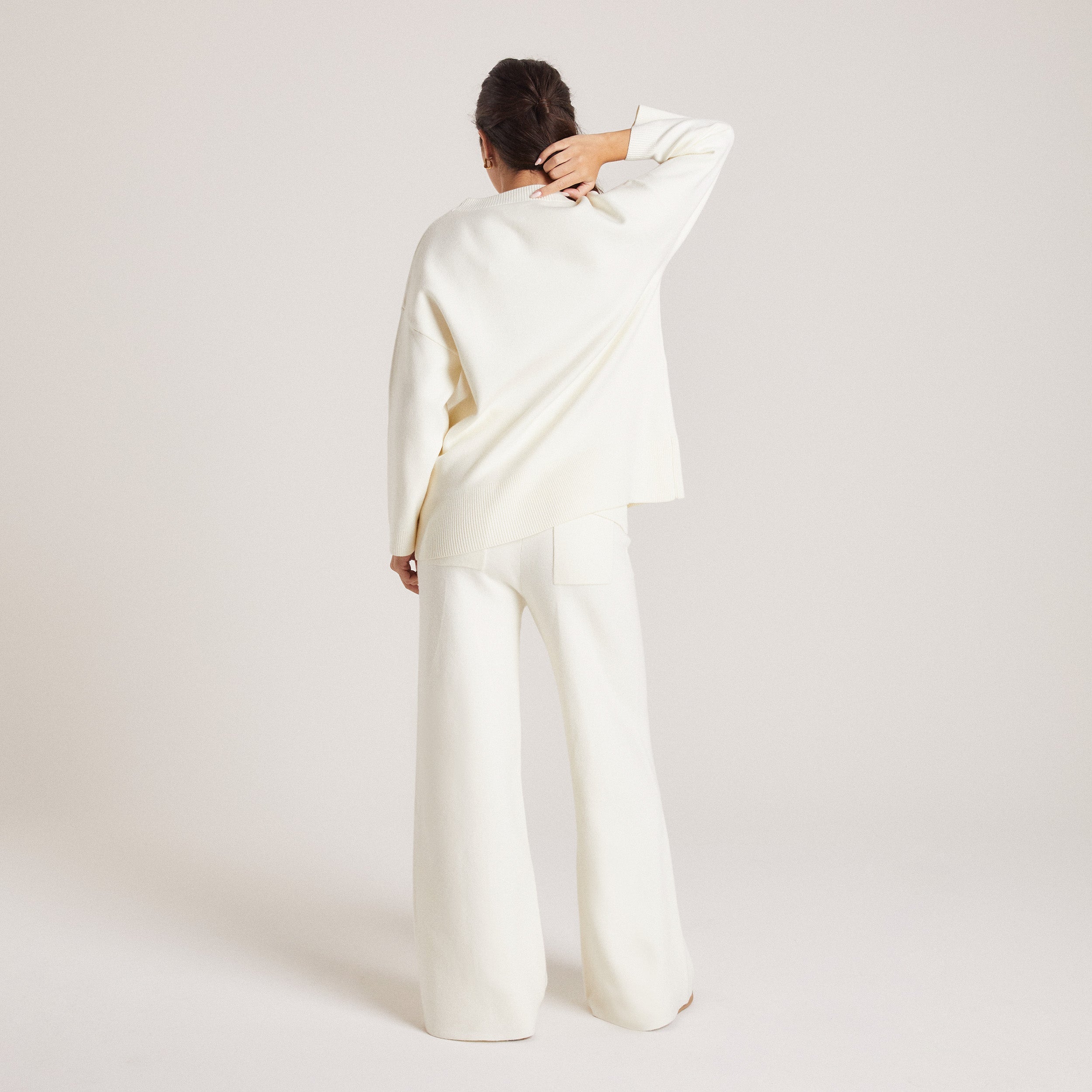 Knitted Pants | Knitted Pants - Creme