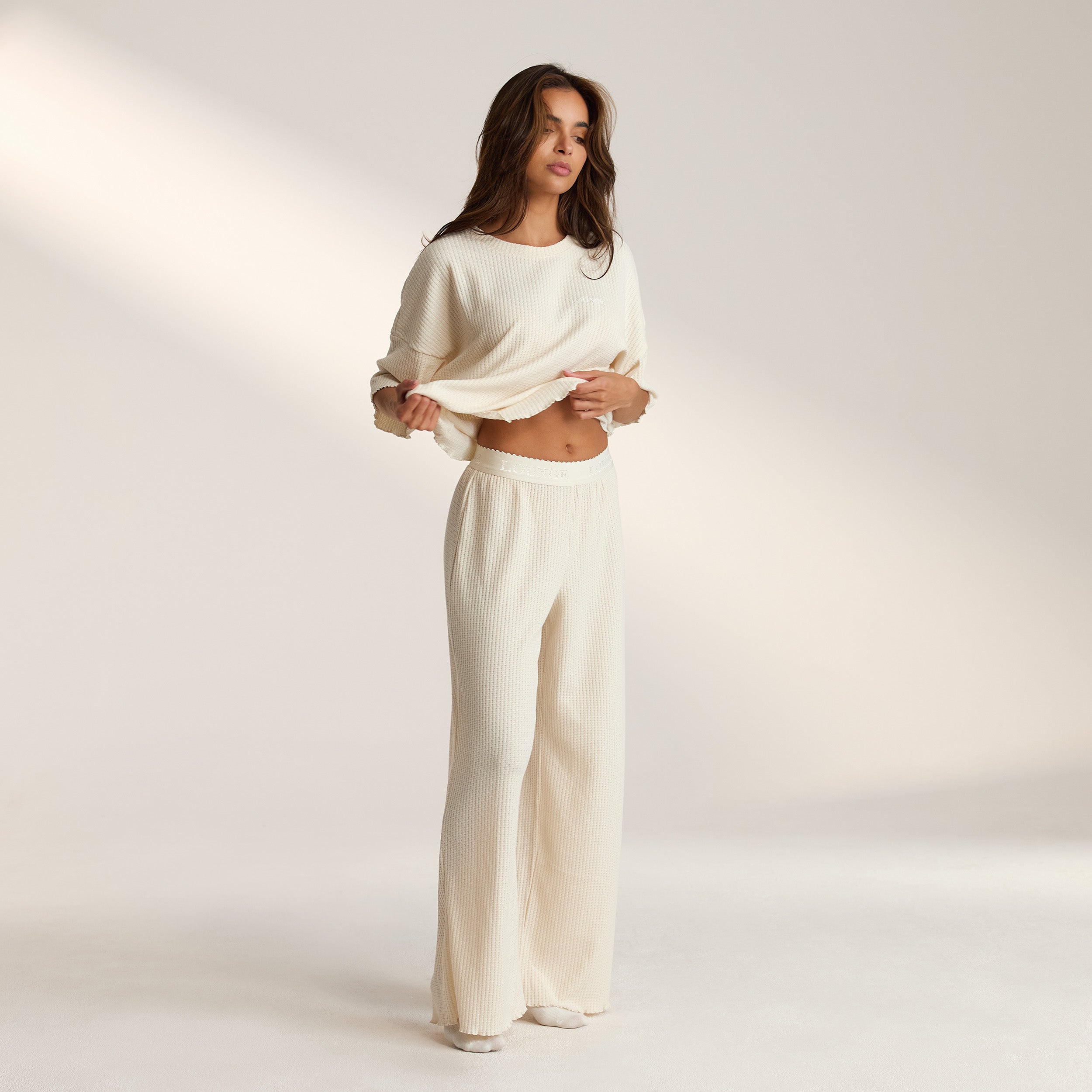 Soft Waffle Pajama Pants  | Leidy, XS