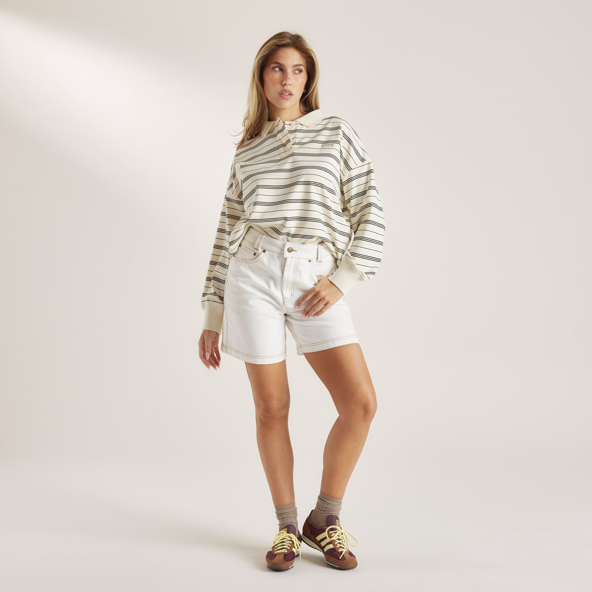 Striped Rugby Shirt | Striped Rugby Shirt - Cream
