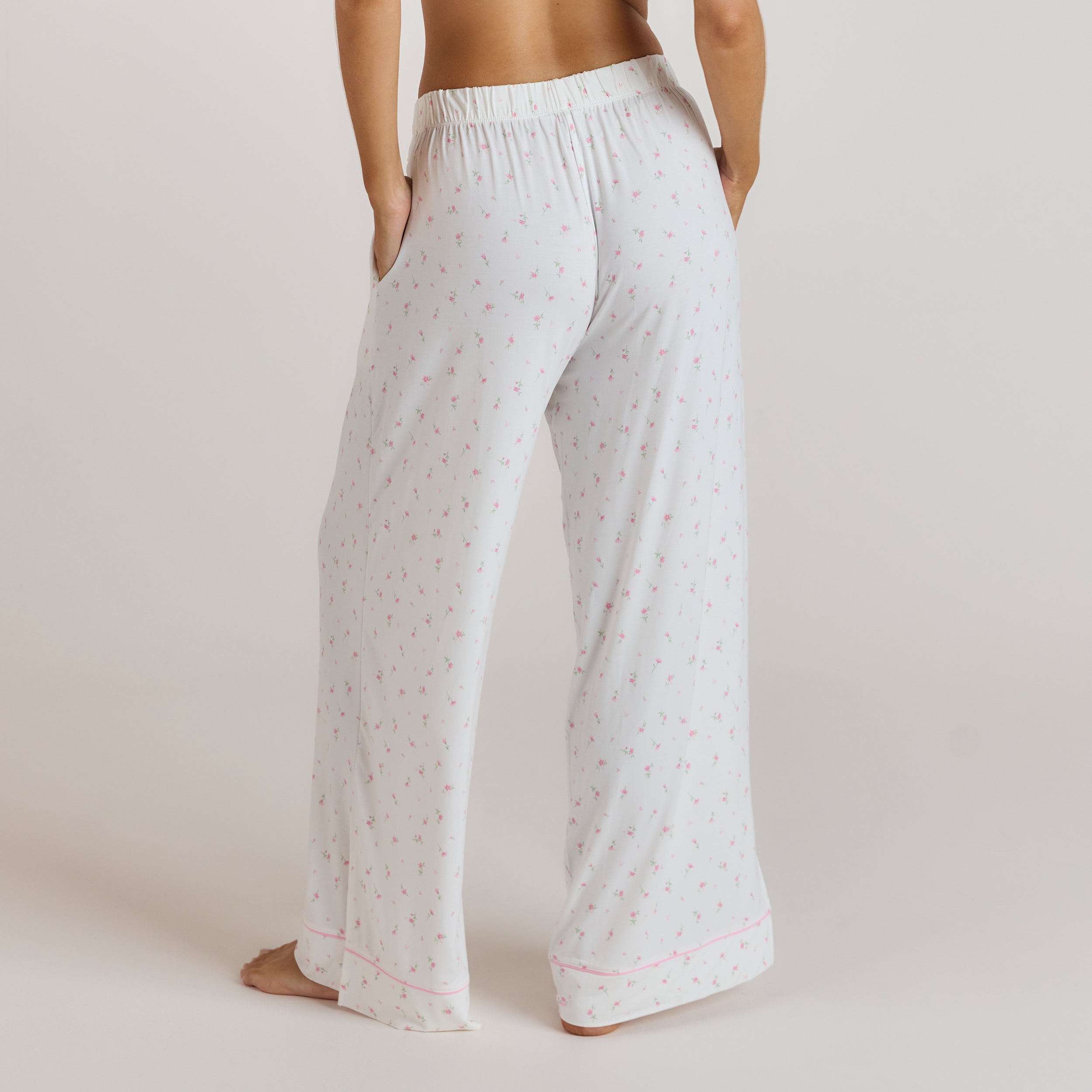 Modal Pajama Pants - Floral Print alternate