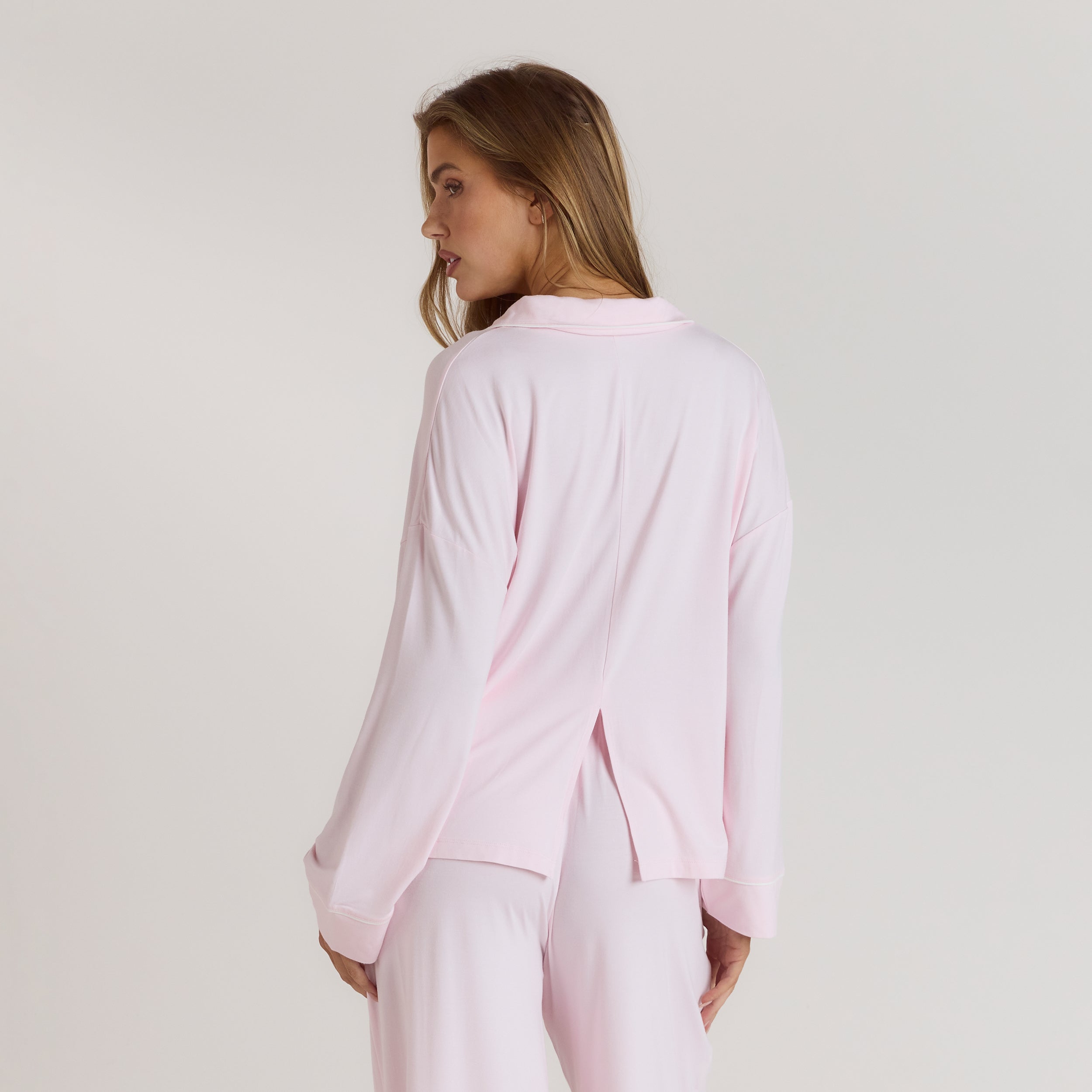 Modal Pajama Shirt | Modal Pajama Shirt - Pink