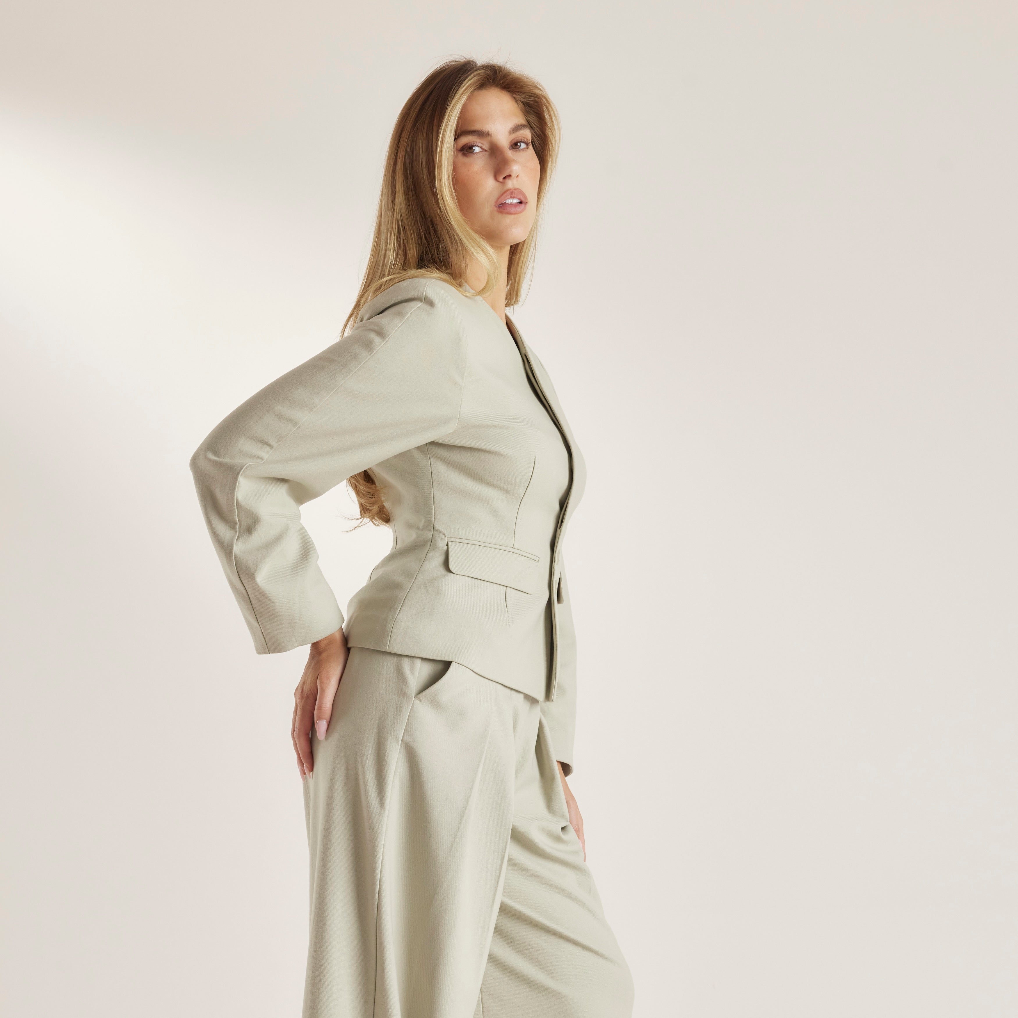Structured Jacket | Structured Jacket - Sage