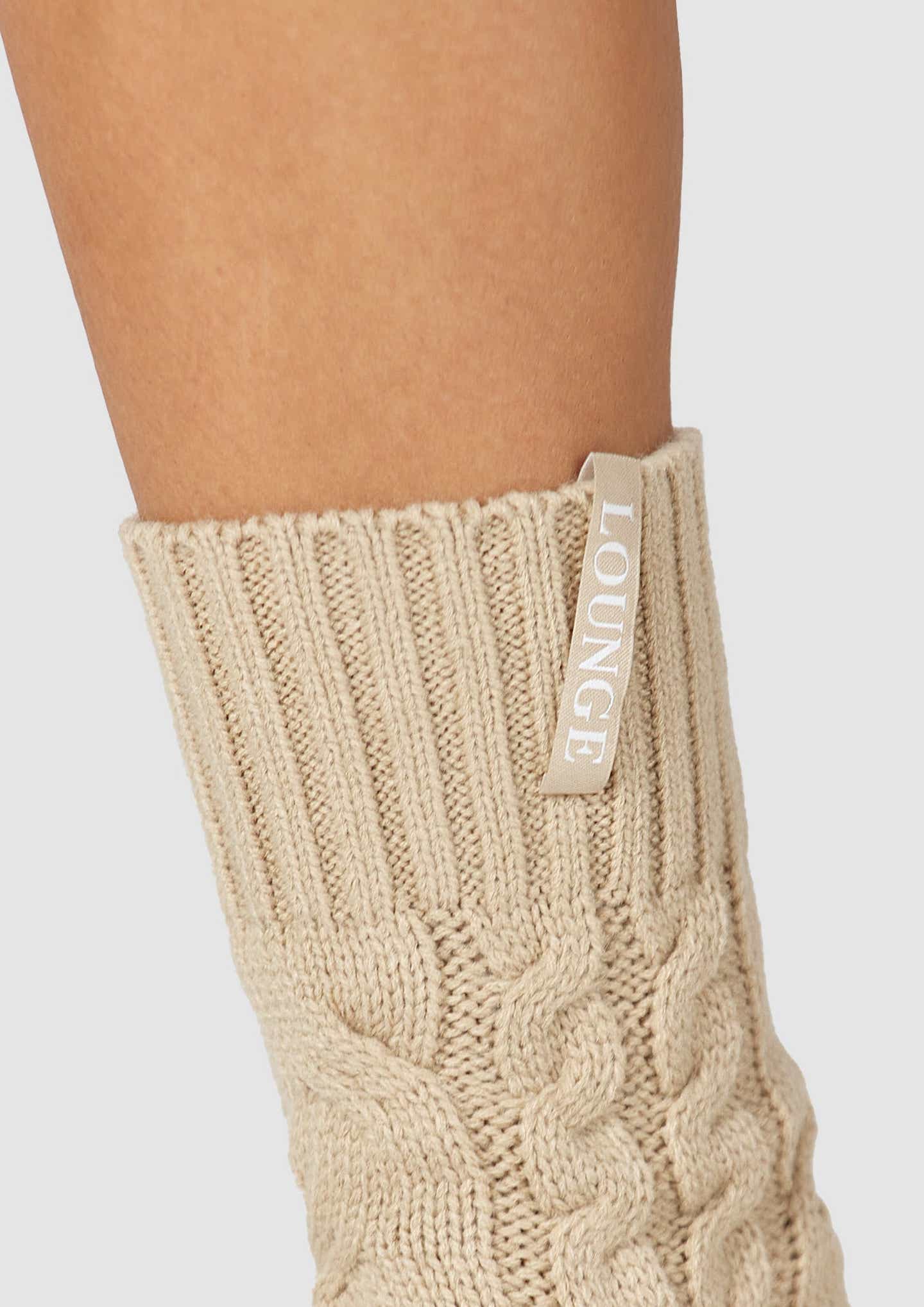Cosy Knitted Socks - Mink – Lounge Underwear