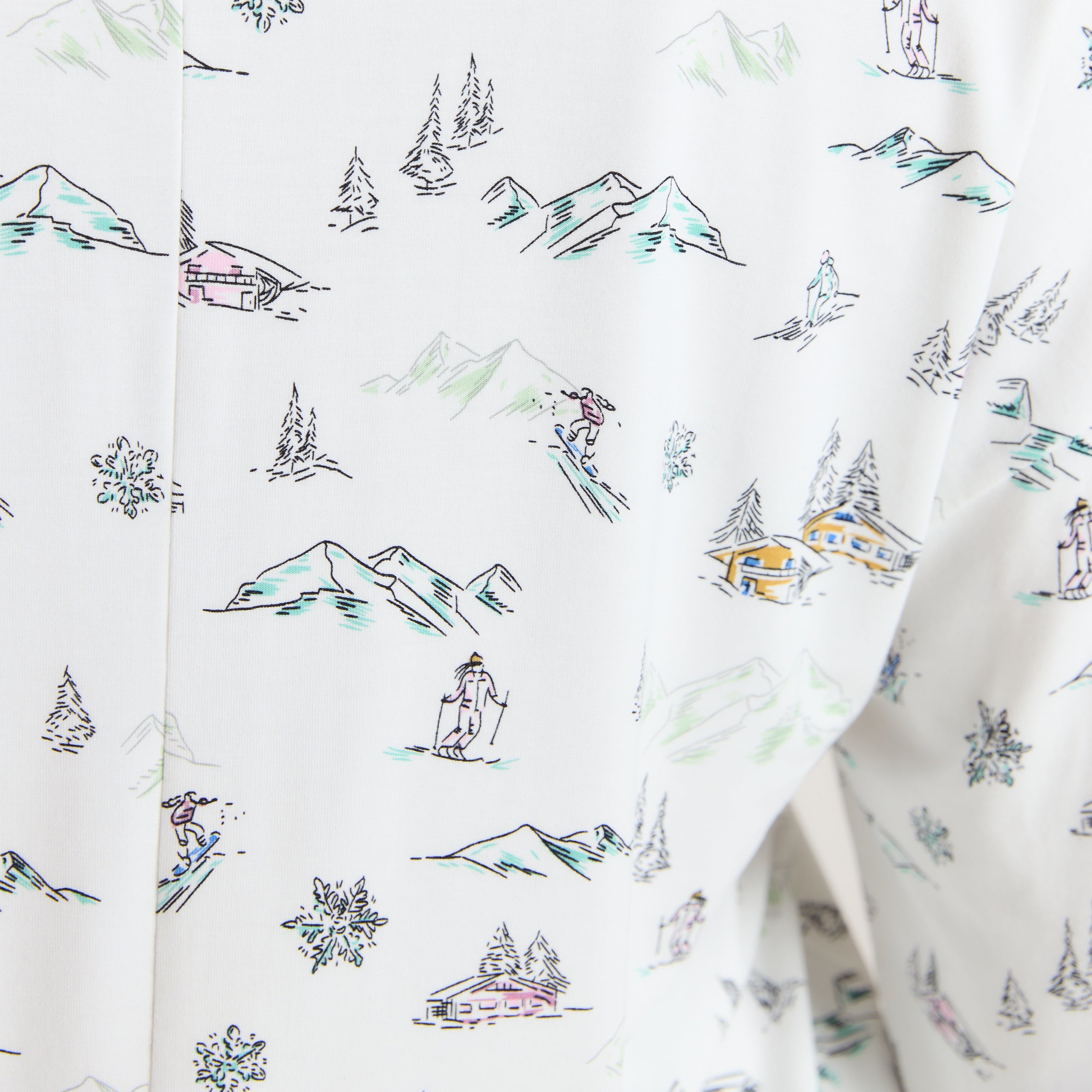 Alpine Dreams Pajama Shirt | Alpine Dreams Pajama Shirt - Ski Print