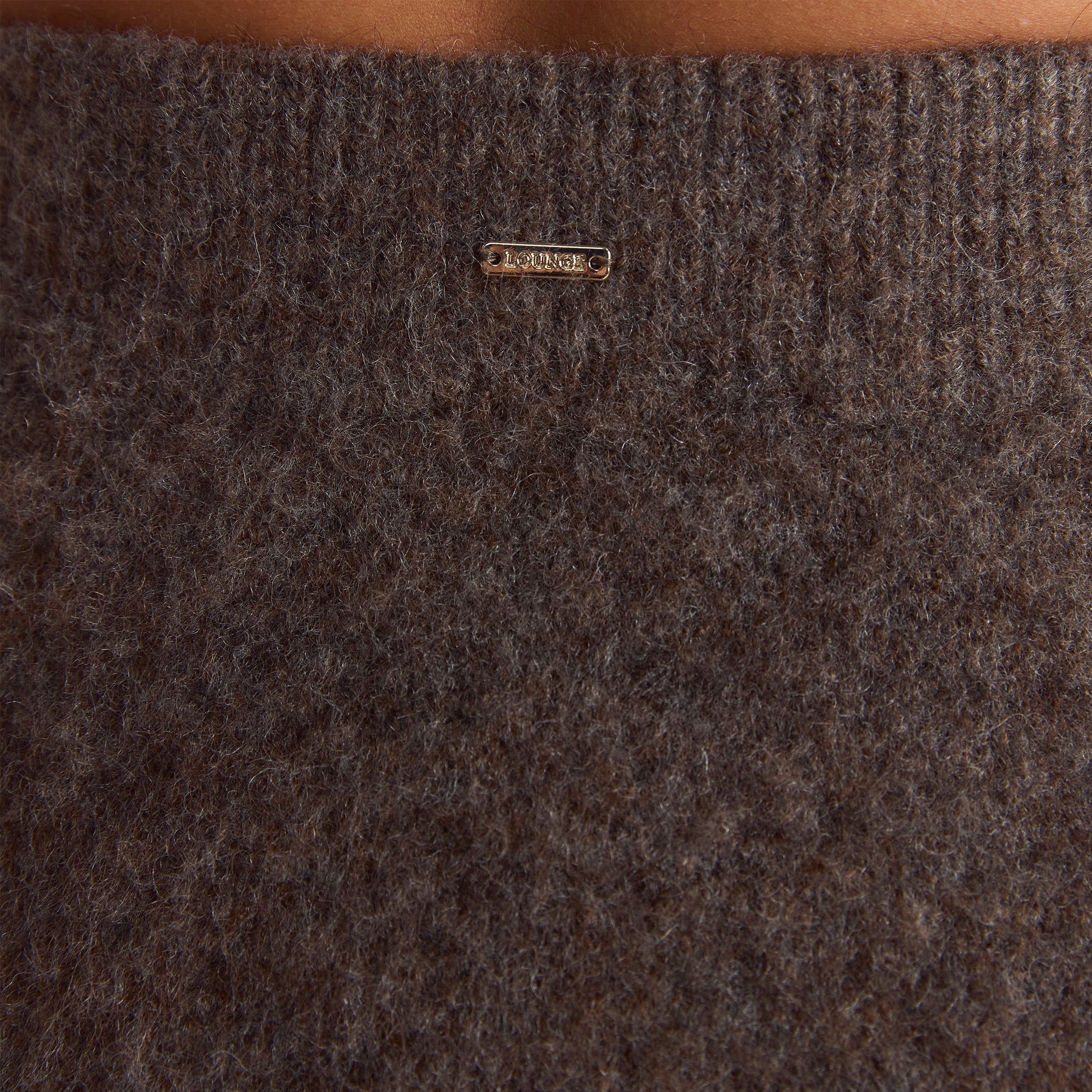 Knitted Polo Top | Knitted Polo Top - Ash Brown